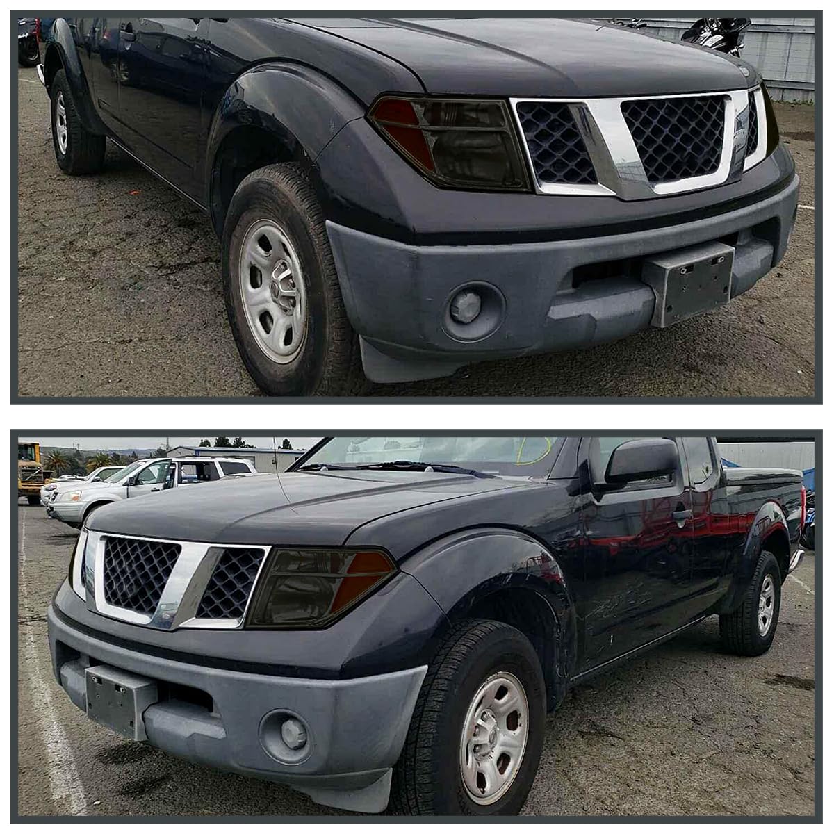 Smoke SPEC-D TUNING Replacement Headlights Compatible with 2005-2008 Nissan Frontier, 2005-2007 Nissan Pathfinder Left + Right Head Lamp Assembly