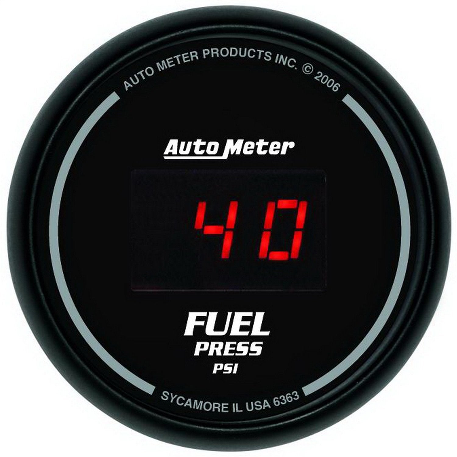 Auto Meter Sport Comp 6363 Digital 2-1/16" 0-100 PSI Digital Fuel Pressure Gauge