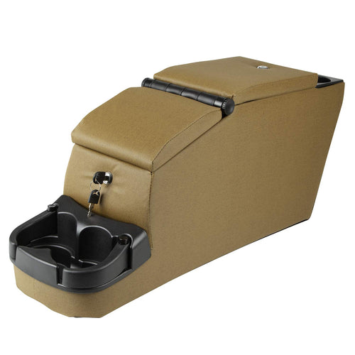 Locking Center Console RAMPAGE PRODUCTS for Jeep CJ/Wrangler YJ | Spice Denim | 31617 | Fits 1976-1983 Jeep CJ5 / 1976-1986 Jeep CJ7 / 1987-1995 Wrangler YJ