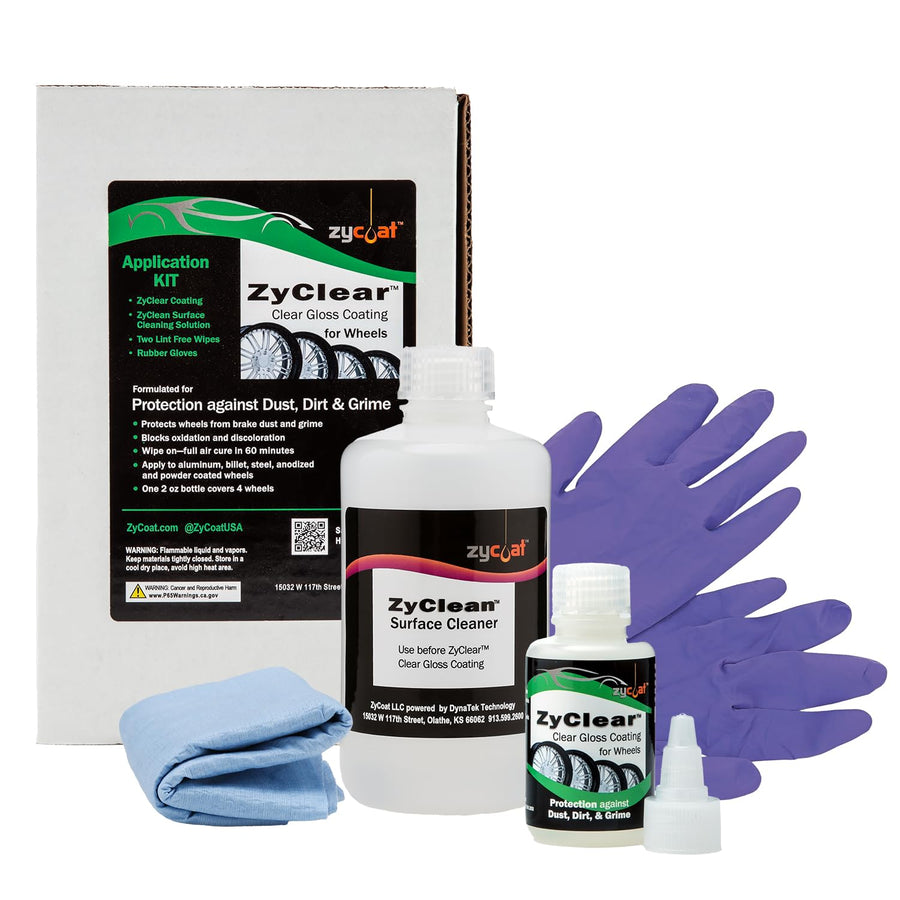 ZyClear ZyCoat 15505 Wheels Surface Protection Clear Coat Application Kit - Clear, 2 Ounce