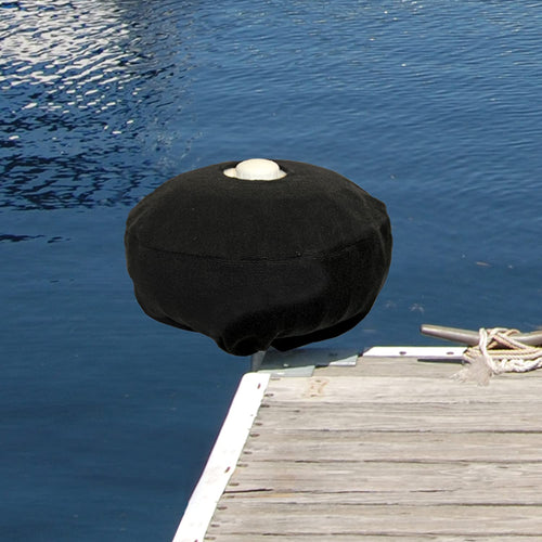 Dock Pro Taylor Made Products Inflatable Dock Boat Wheels – Dock Wheel Cover, Black (18") – 100% Heavy-Duty Loop Knit Acrylic Covers, UV, Abrasion, Stain Resistant – 2020108414