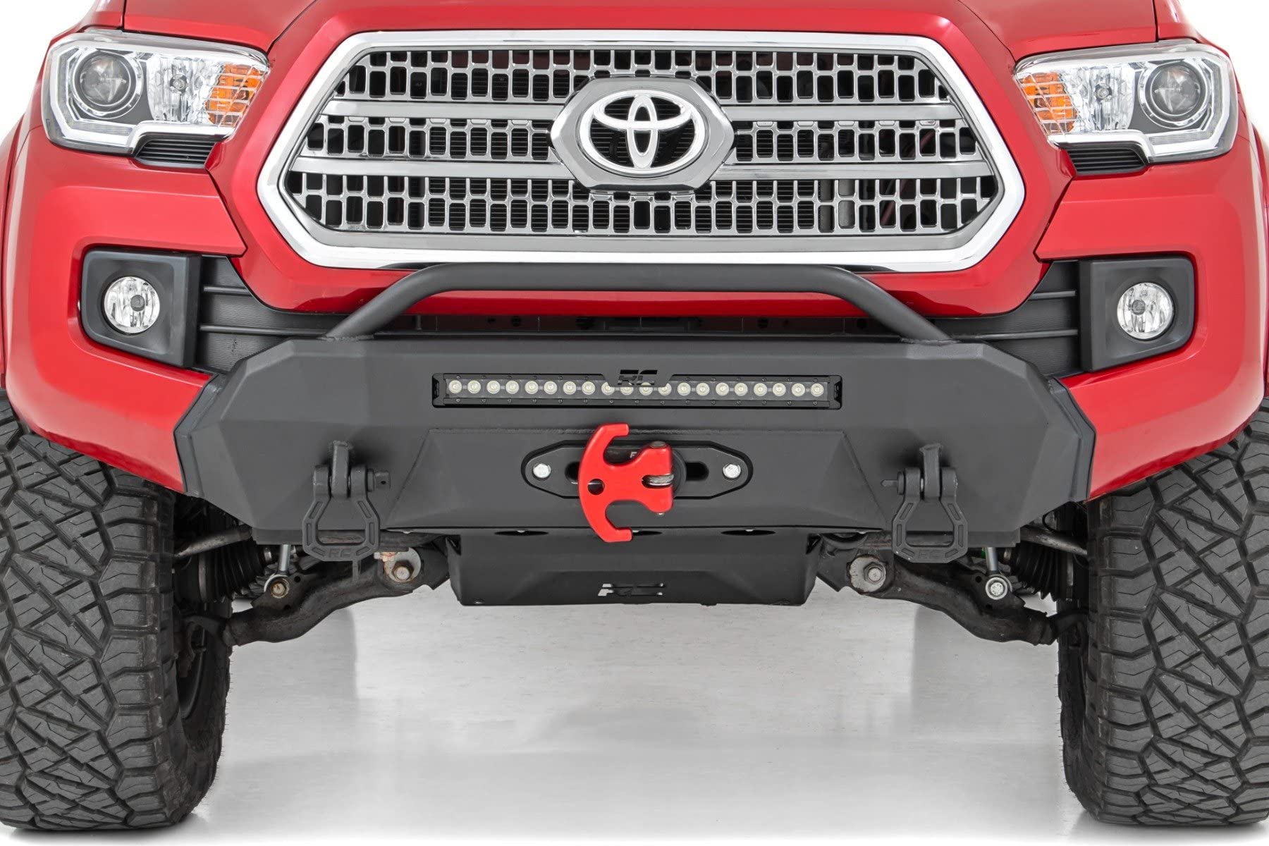 Rough Country LED Front Bumper DRL w/Black Series for 16-23 Tacoma - 10724