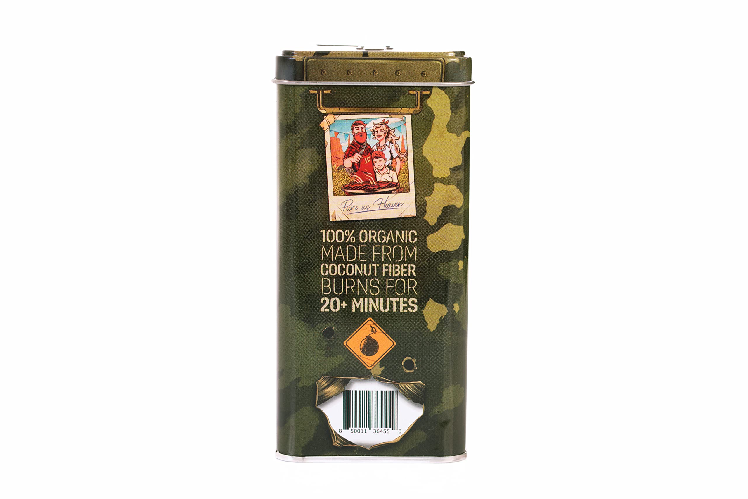 Boom! Jealous Devil Firestarters 24 Pack, 100% Natural Made from Coconut Fiber, No Smoke and Odorless, Waterproof, 20-Minute Long Burn for BBQ Lump Charcoal, Briquettes, Fireplace, Camping and More