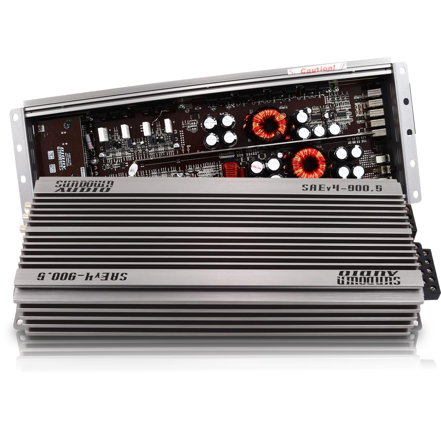Sundown Audio 5-Channel Amplifier SAE-500.5 Class A/B+D - 80W x 4 + 500W x 1 @ 1Ω - Full System Car Audio Amp for Speakers & Subwoofers with Advanced Filters & Protection