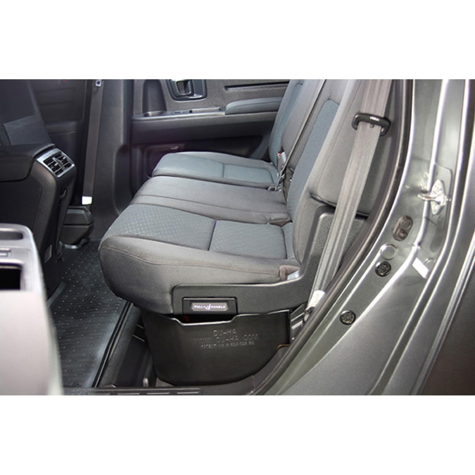 DuHa Under Seat Storage 5074 fits 2006-2014 & 2017-2025 Honda Ridgeline | Black Heavy Duty Back Seat Organizer | Easy Installation | Seamless Integration