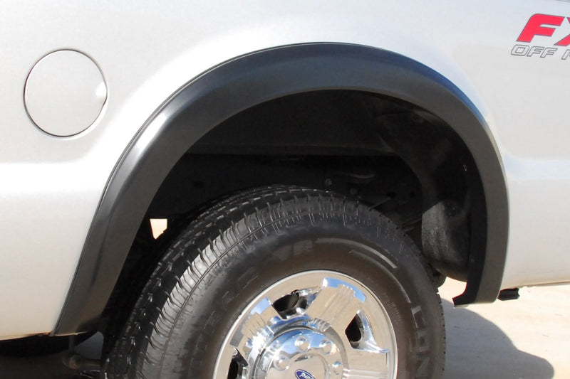 Lund Elite Series SX313S Black Sport Style Standard Front and Rear Fender Flare - 4 Piece