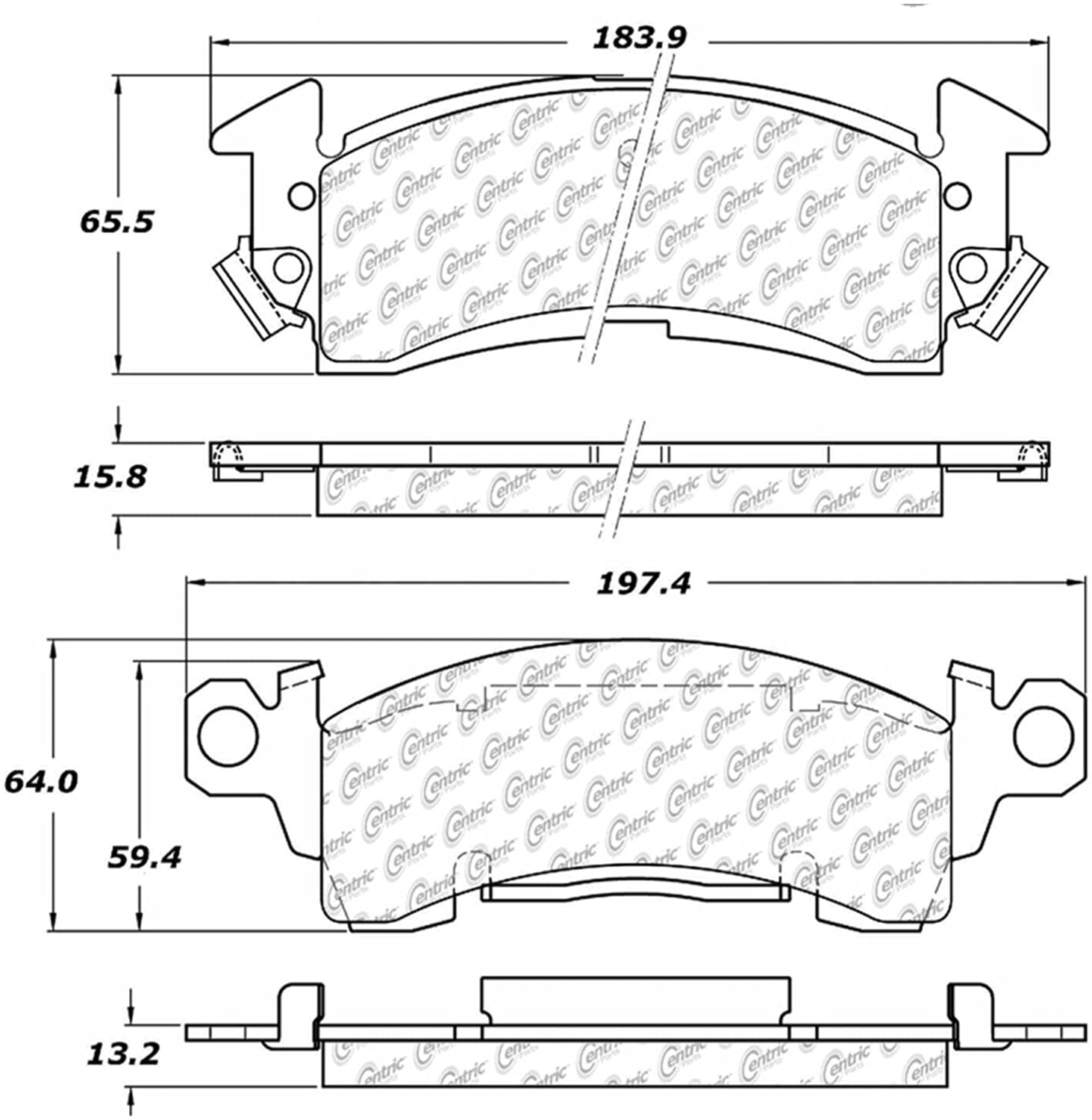StopTech Truck & SUV Pad 319.00520