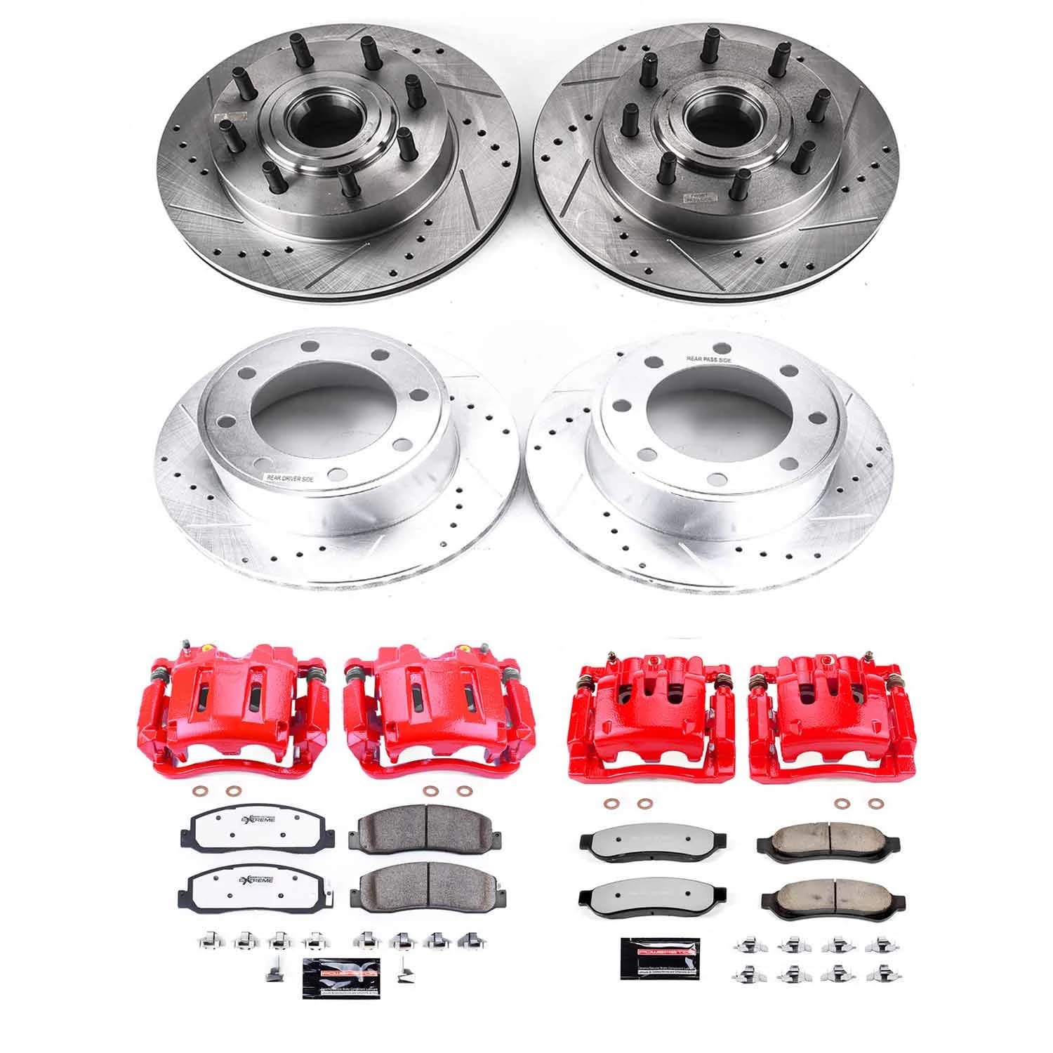Power Stop Rear KC5578-36 Z36 Truck and Tow Brake Kit with Calipers For Ford F-250 Super Duty 2010-2012, Ford F-350 Super Duty 2010-2012 [Model Specific]