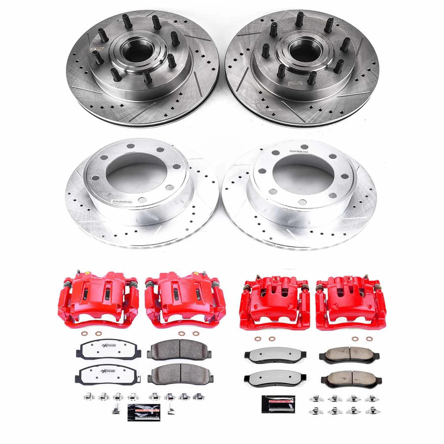 Power Stop Rear KC5578-36 Z36 Truck and Tow Brake Kit with Calipers For Ford F-250 Super Duty 2010-2012, Ford F-350 Super Duty 2010-2012 [Model Specific]