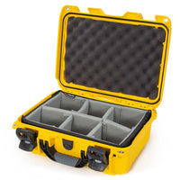Waterproof Nanuk 915 Hard Case with Padded Dividers - Yellow