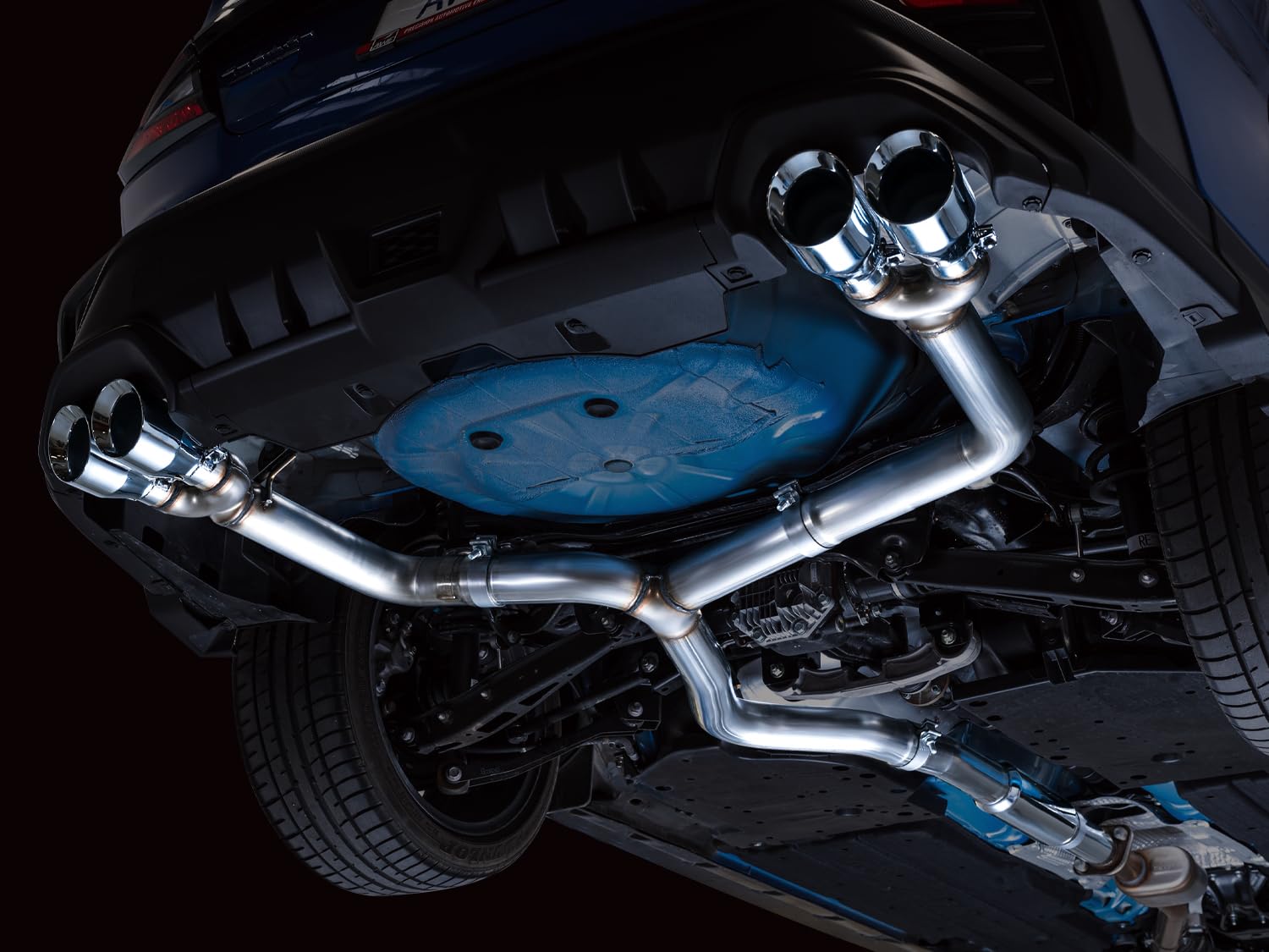AWE Tuning VB 2022+ Subaru WRX Track Edition Exhaust - Chrome Silver Tips