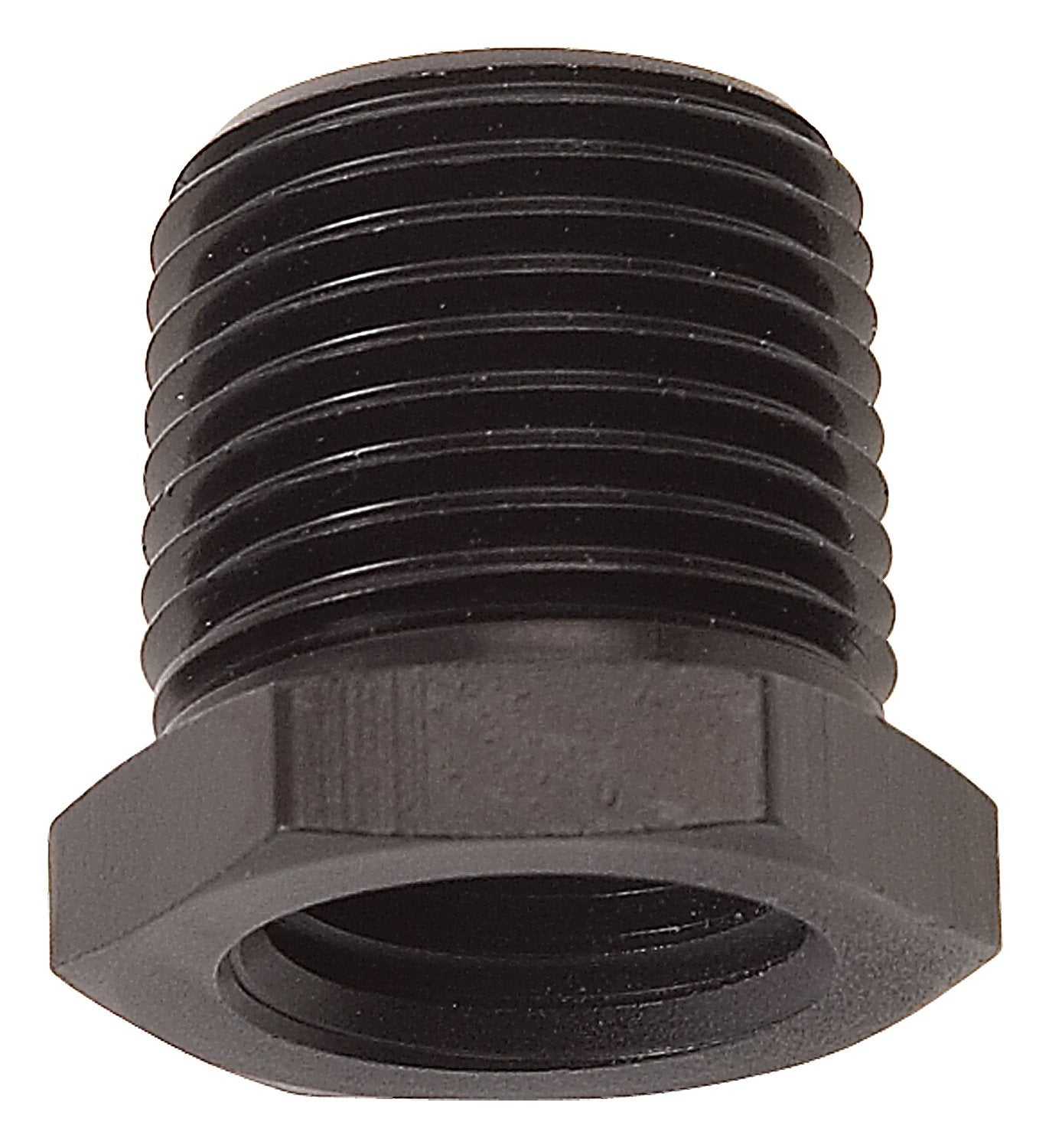 Edelbrock Russell 661563 Black 3/8" Male to 1/4" Female Pipe Bushing Reducer