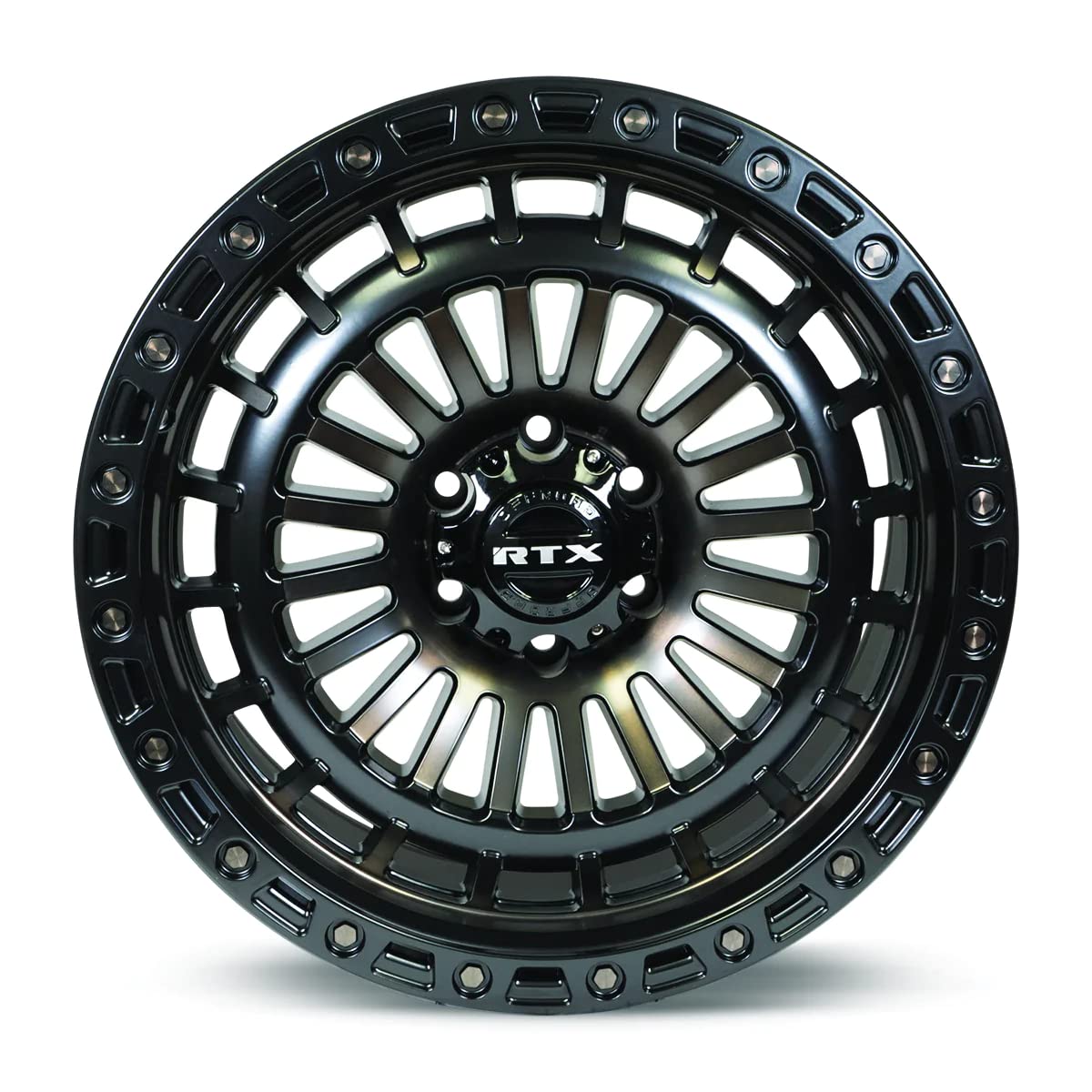 MOAB RTX Custom Wheel - 20x9, 0 Offset, 6x139.7 Bolt Pattern, 106.1mm Hub - Black with Machined Bronze Face Rim