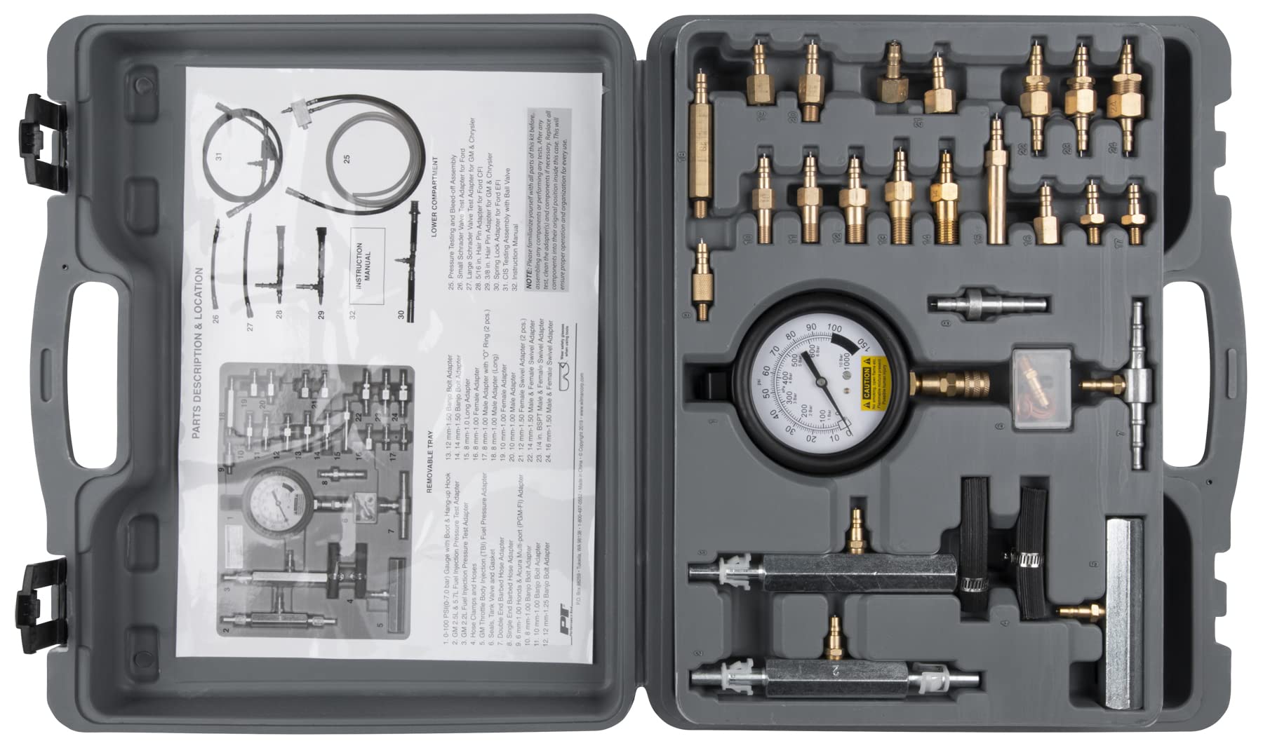 Master Performance Tool W89726 Fuel Injection Test Kit