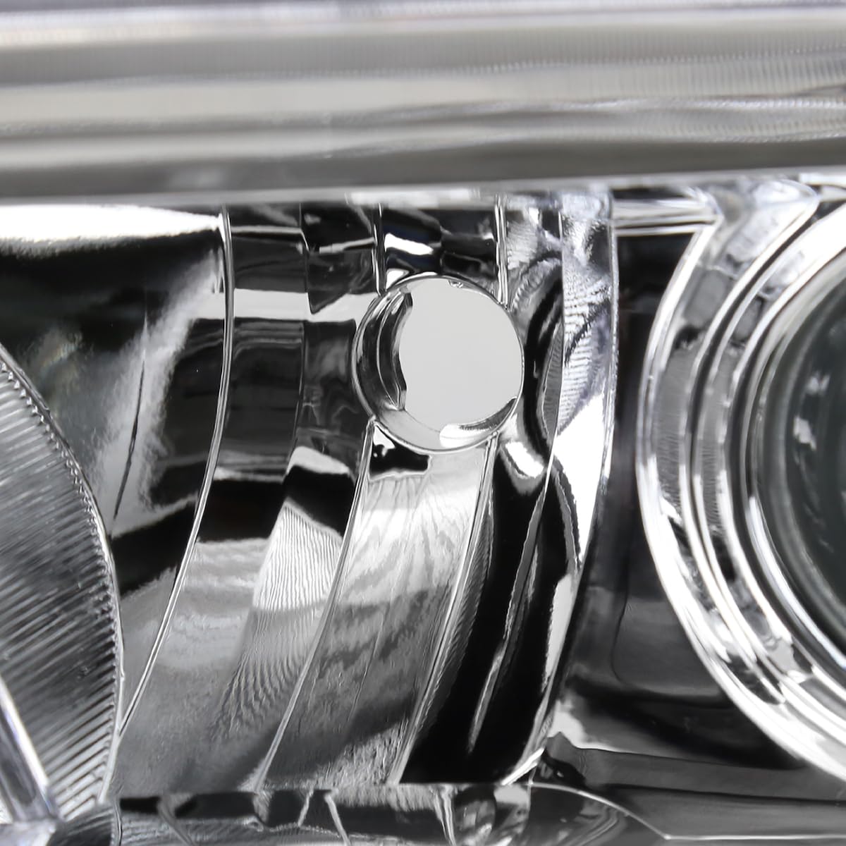 Chrome Projector Headlights SPEC-D TUNING w/LED Daytime Running Lights Compatible with 2016-2022 Toyota Tacoma, Left + Right Pair Headlamps Assembly