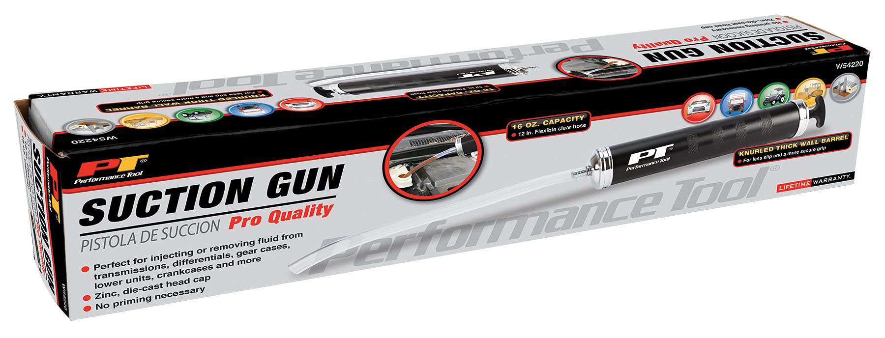 Zinc Tip Performance Tool W54220 Suction Gun Pump for Vehicle Engine Oils and Lubricants