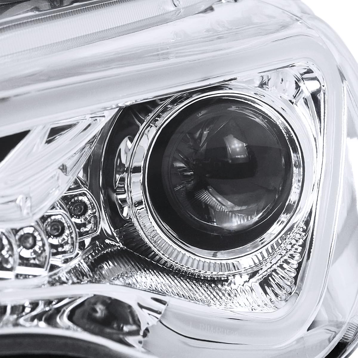 Spec-D Tuning Chrome LED Projector Headlights Compatible with 2013-2016 Scion FR-S with Factory Halogen Headlight
