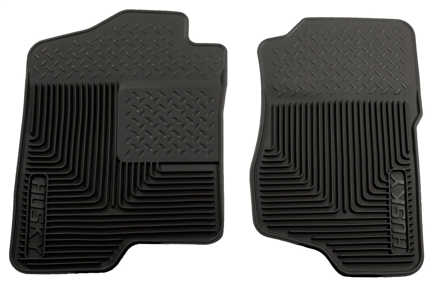 Heavy Duty Husky Liners Front Floor Mats | 2007-2014 Cadillac Escalade, 2007-2013 Avalanche/Silverado 1500, 2007-2014 Silverado 2500/3500, Black | 51181
