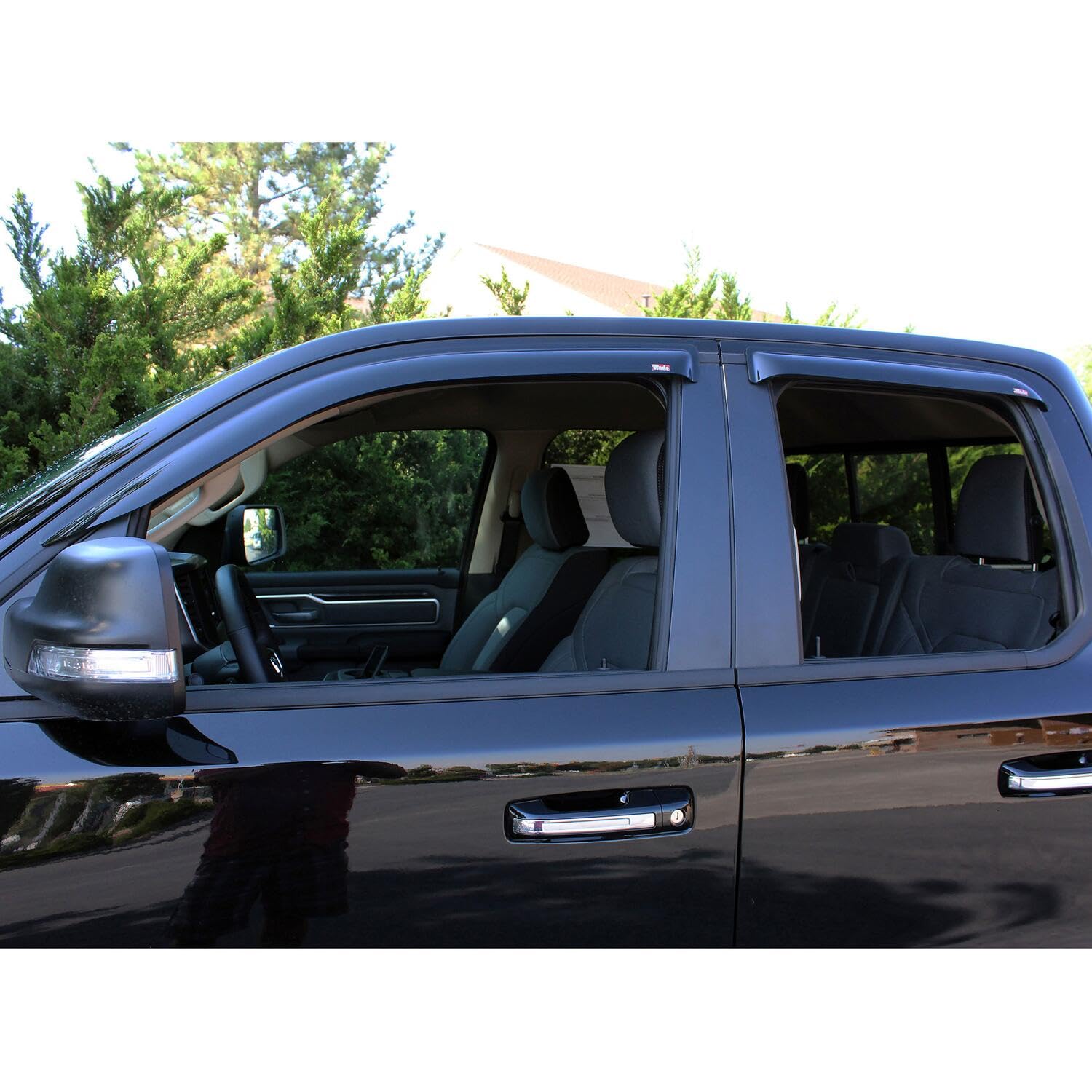 Tape On Wind Deflector Westin 72-35434 4pc fits 2019-2025 Ram 1500 Quad Cab (Exc Ram 1500 Classic)