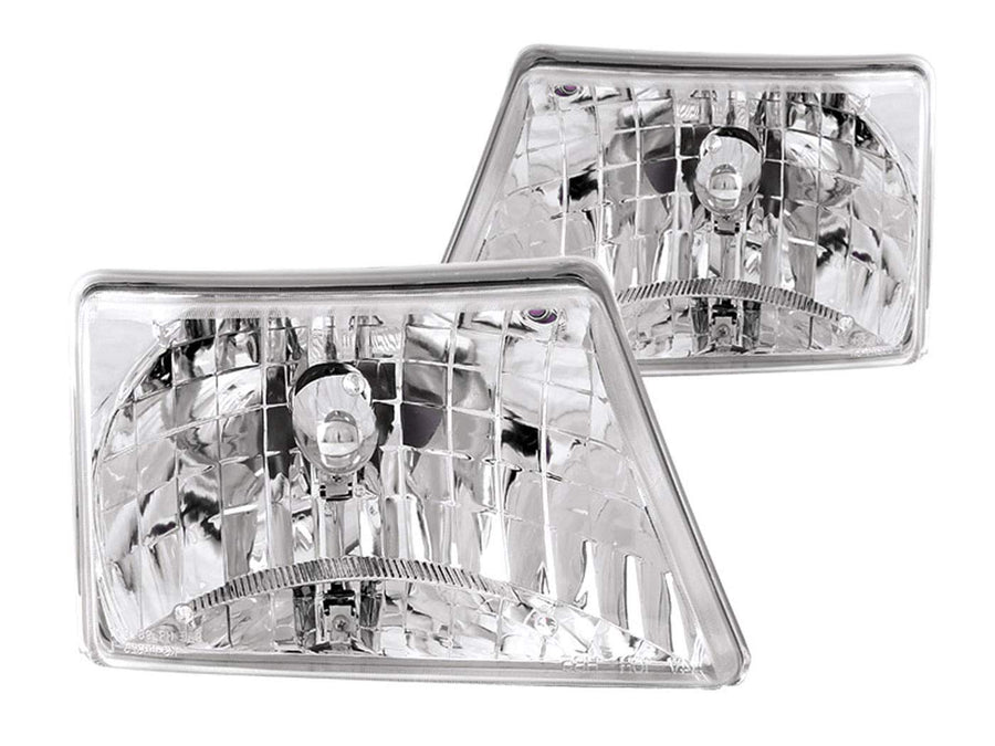 Ford Ranger Anzo USA 111037 Crystal Chrome Headlight Assembly - (Sold in Pairs)