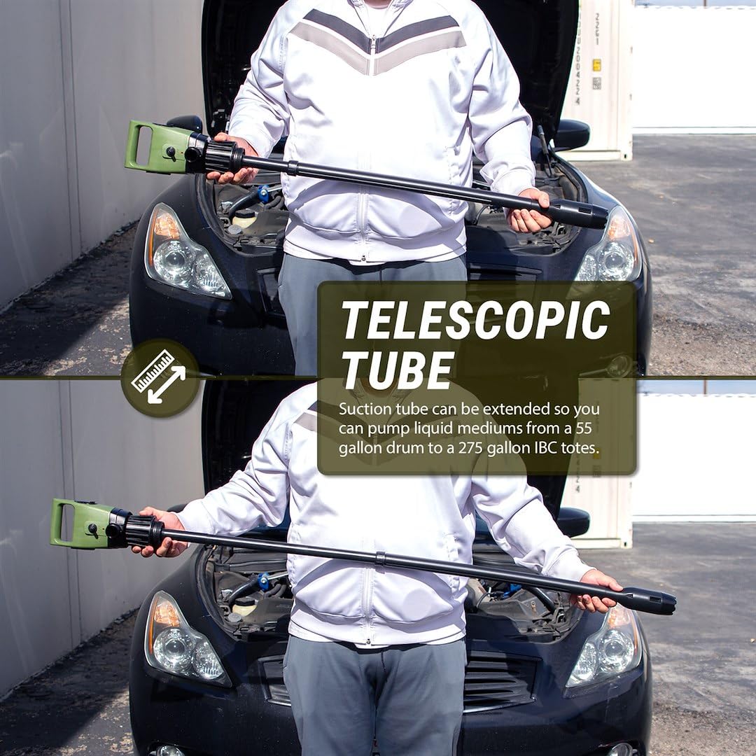 Tera Pump Electric Drum Pump TREDRUM-T Telescopic