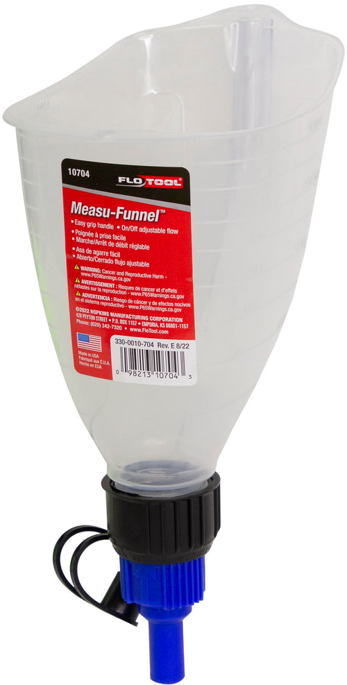 FloTool Hopkins 10704 Measu-Funnel with On/Off Spout, Black