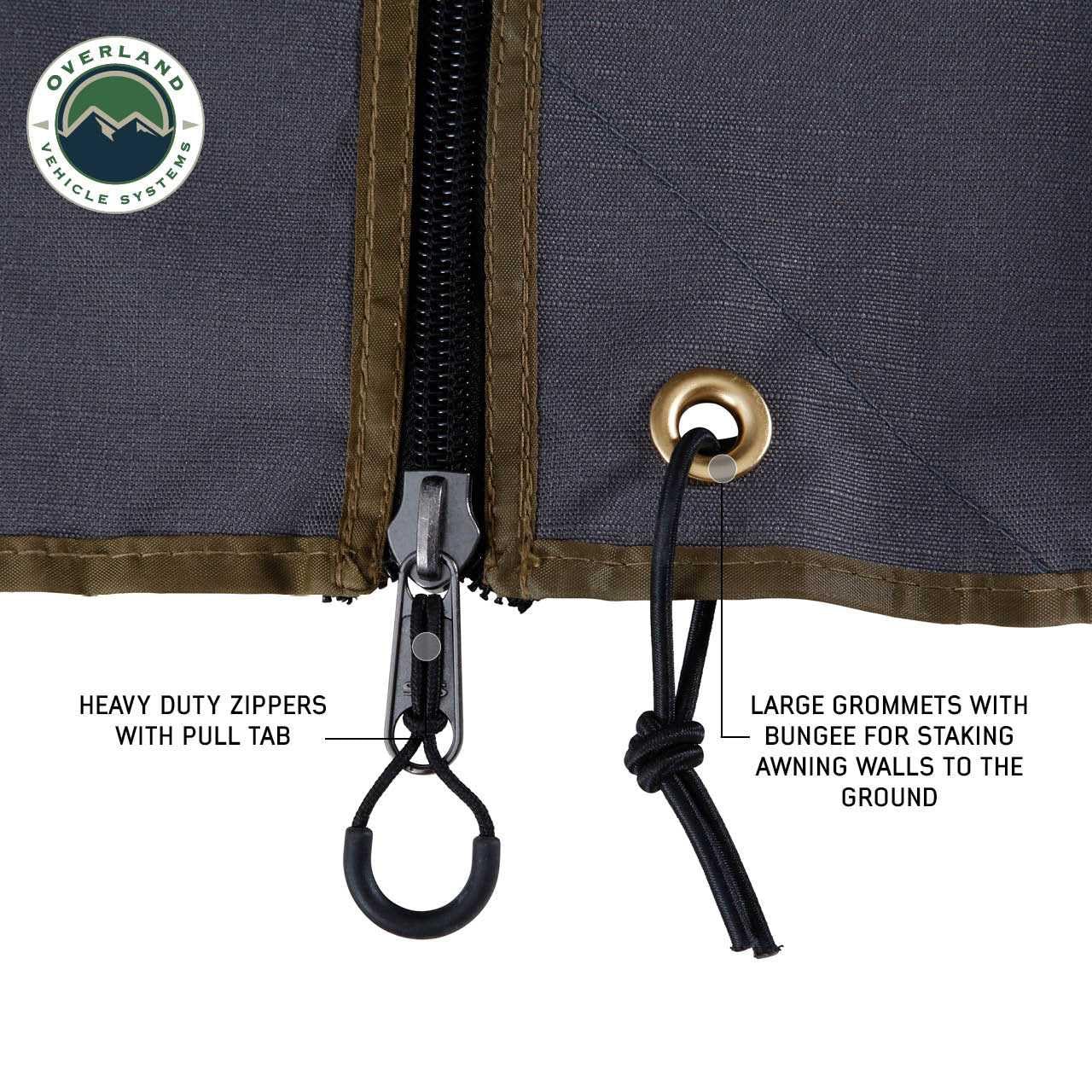 HD Nomadic 270 LTE Awning Wall Drivers Side 3 and 4 | Dark Gray | Awning Sold Separately | 18319909