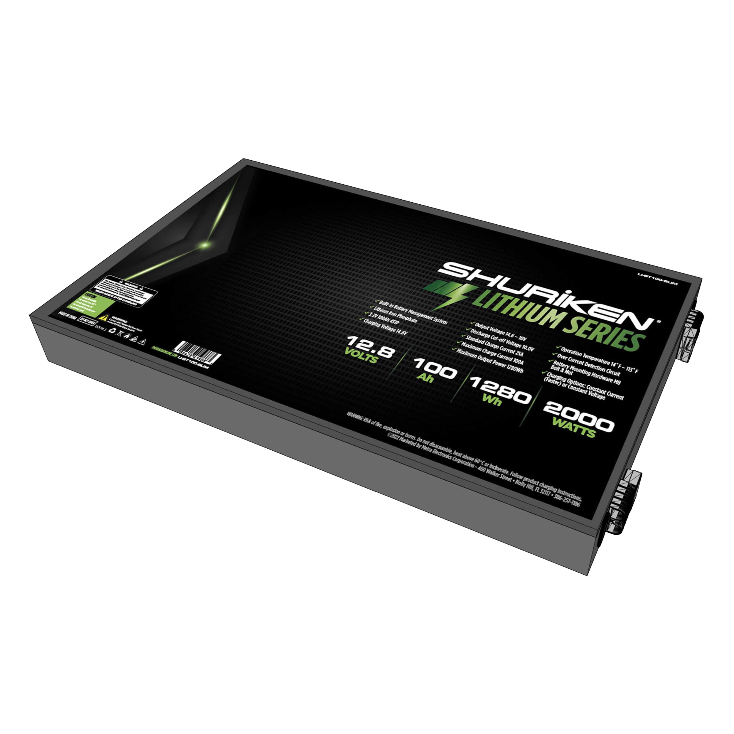 2000W Shuriken / 100 Amp Hours Lithium Iron Battery (LI-BT100)