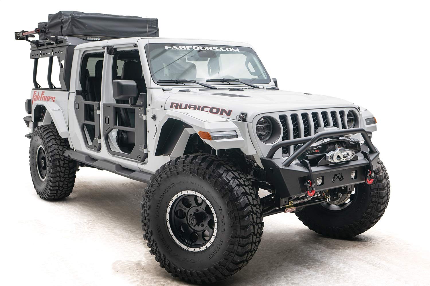 JL18-B4752-B Fab Fours Inc. Front Bumper Fits Jeep Wrangler