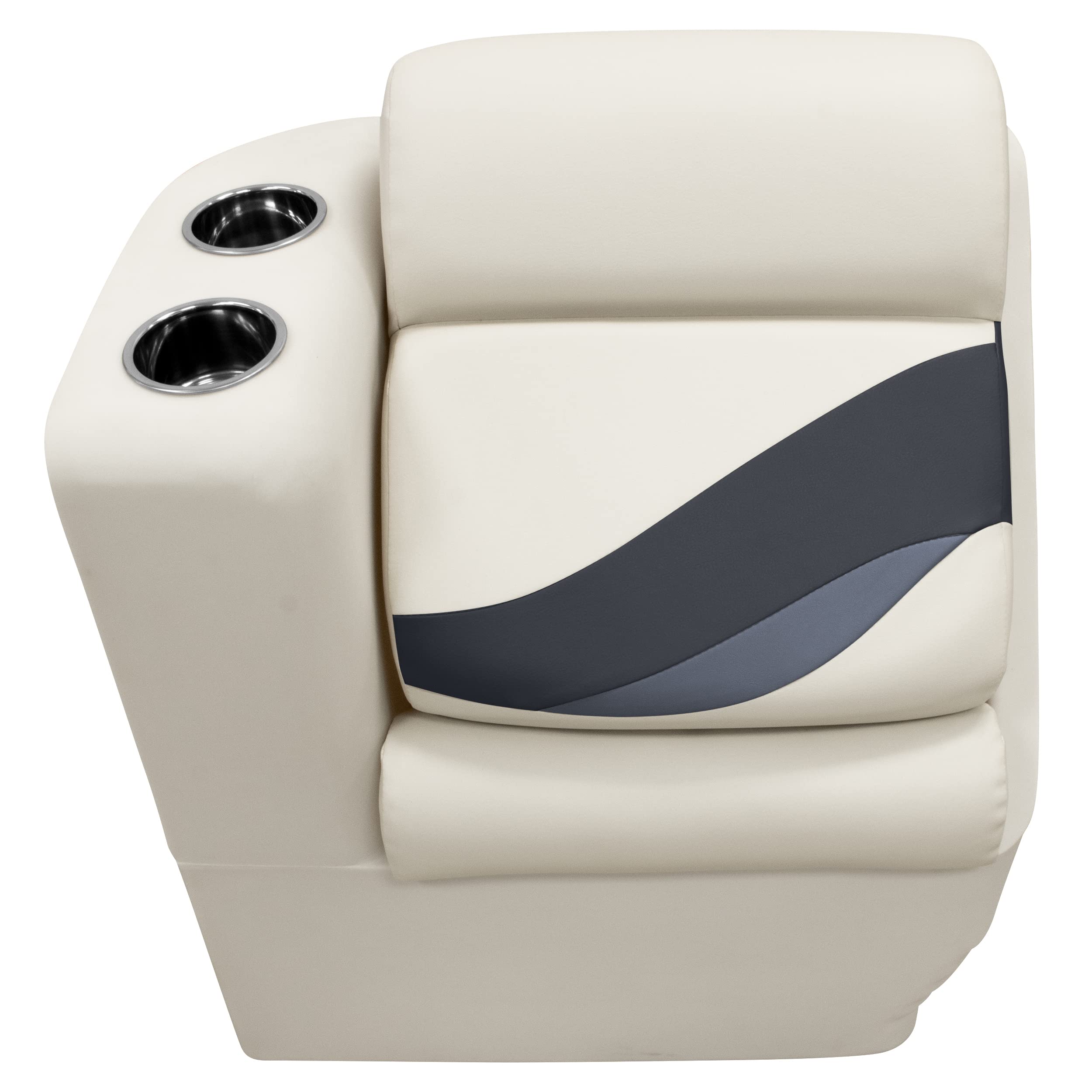 Wise Premier Series BM13006L-986 Pontoon Left Lean Back Recliner, Platinum/Spectra Navy/Cobalt