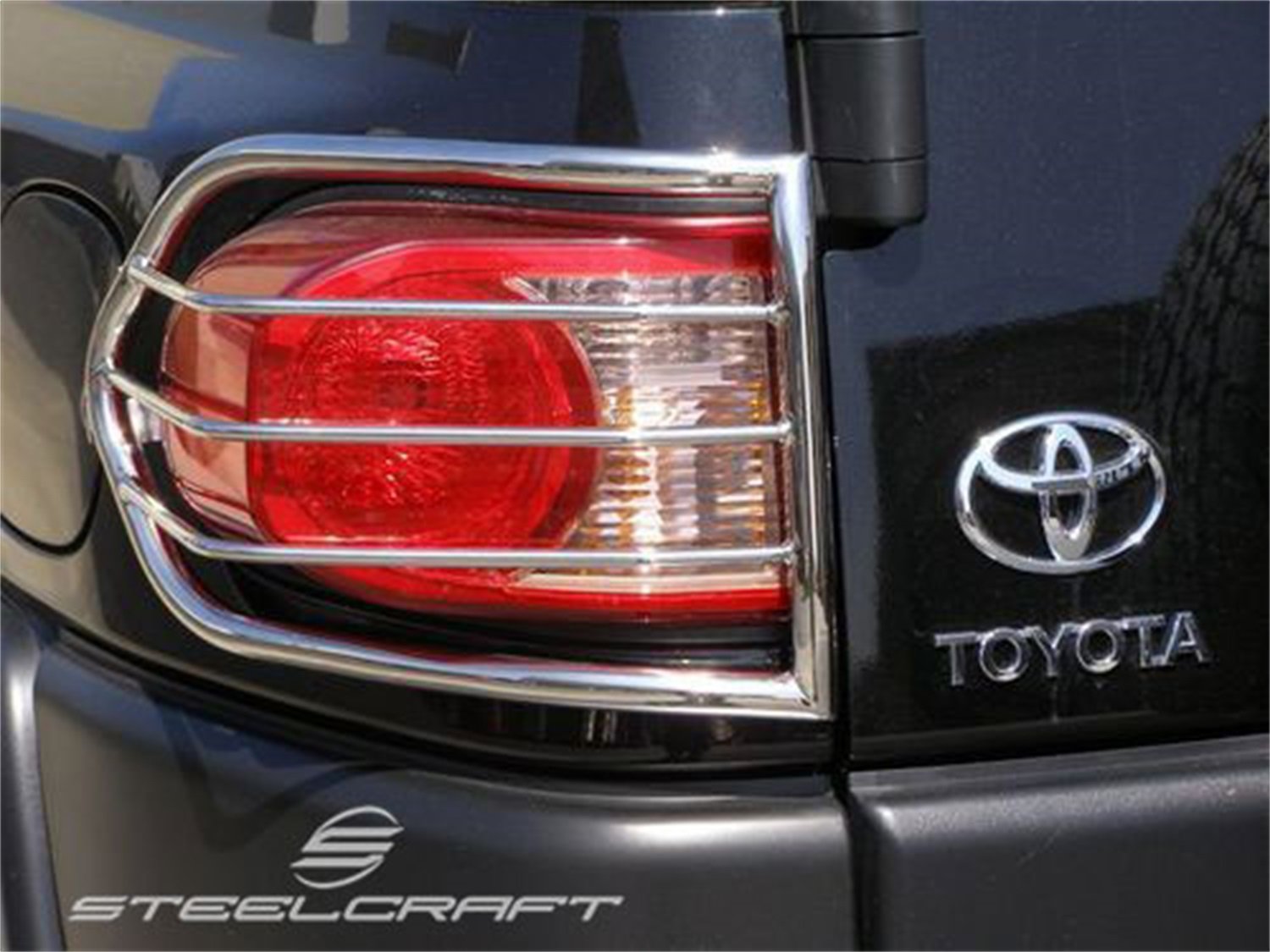 Black Powdercoat Steelcraft 33300 Tail Light Guard Tail Light Guard
