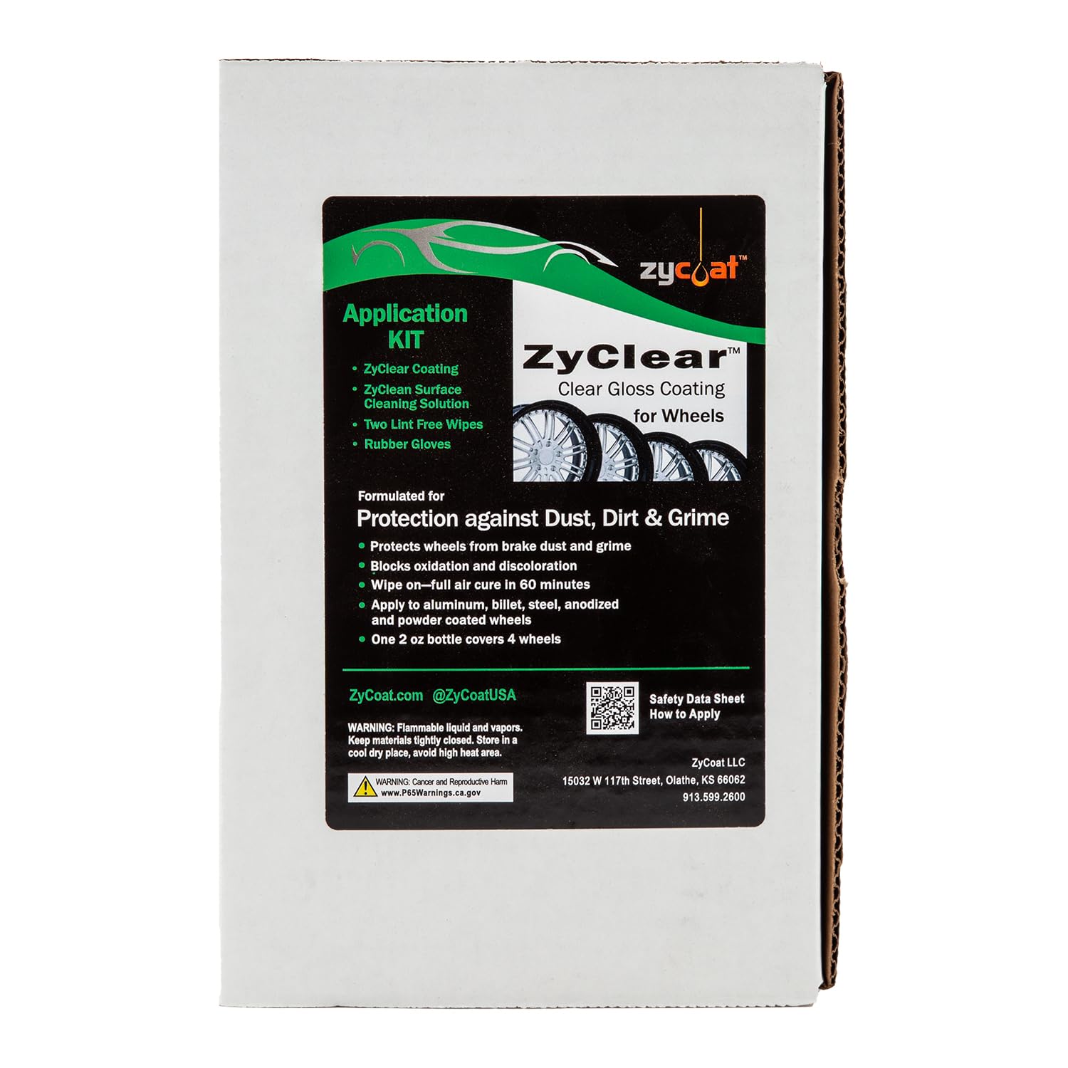 ZyClear ZyCoat 15505 Wheels Surface Protection Clear Coat Application Kit - Clear, 2 Ounce