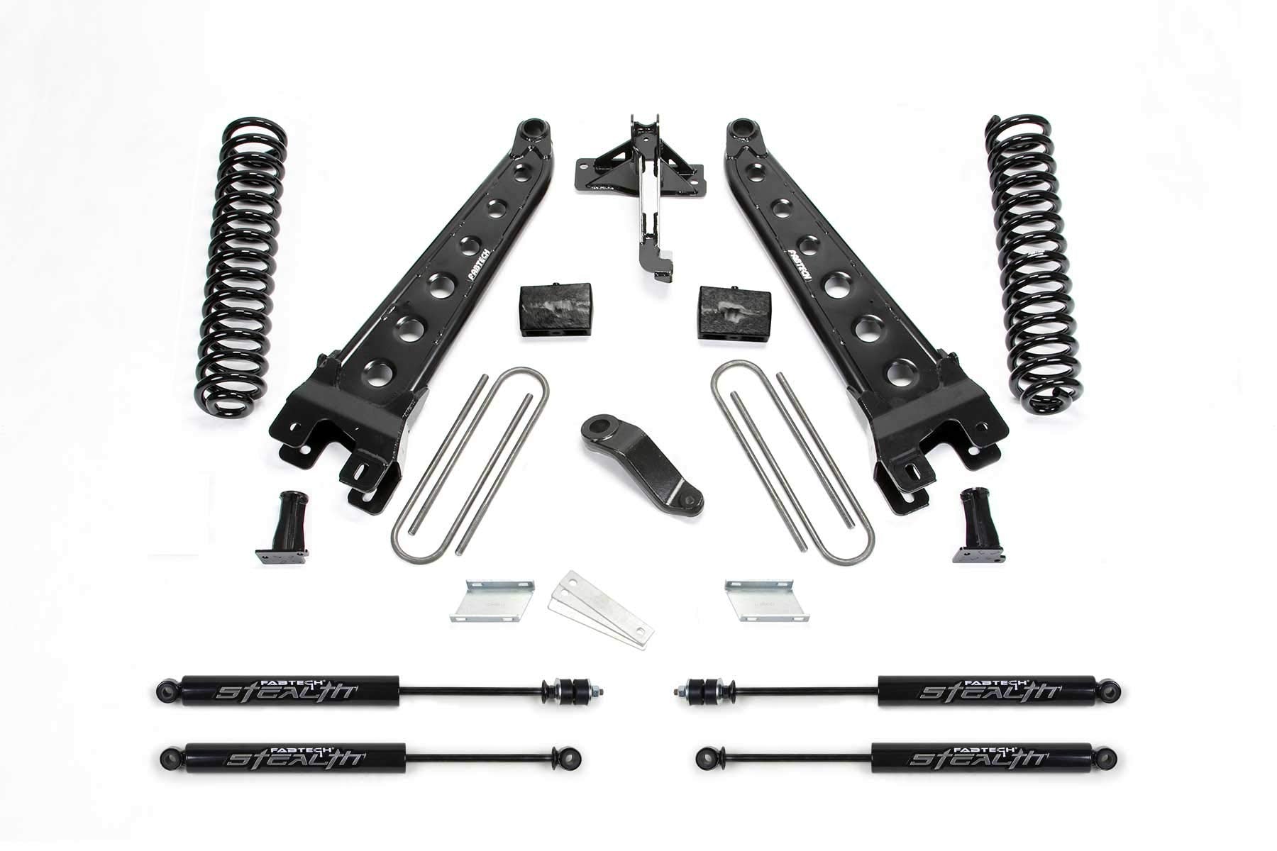 Fabtech Radius Arm Lift System K2282M 6 in Lift Incl. Coils and Stealth Monotube Shocks