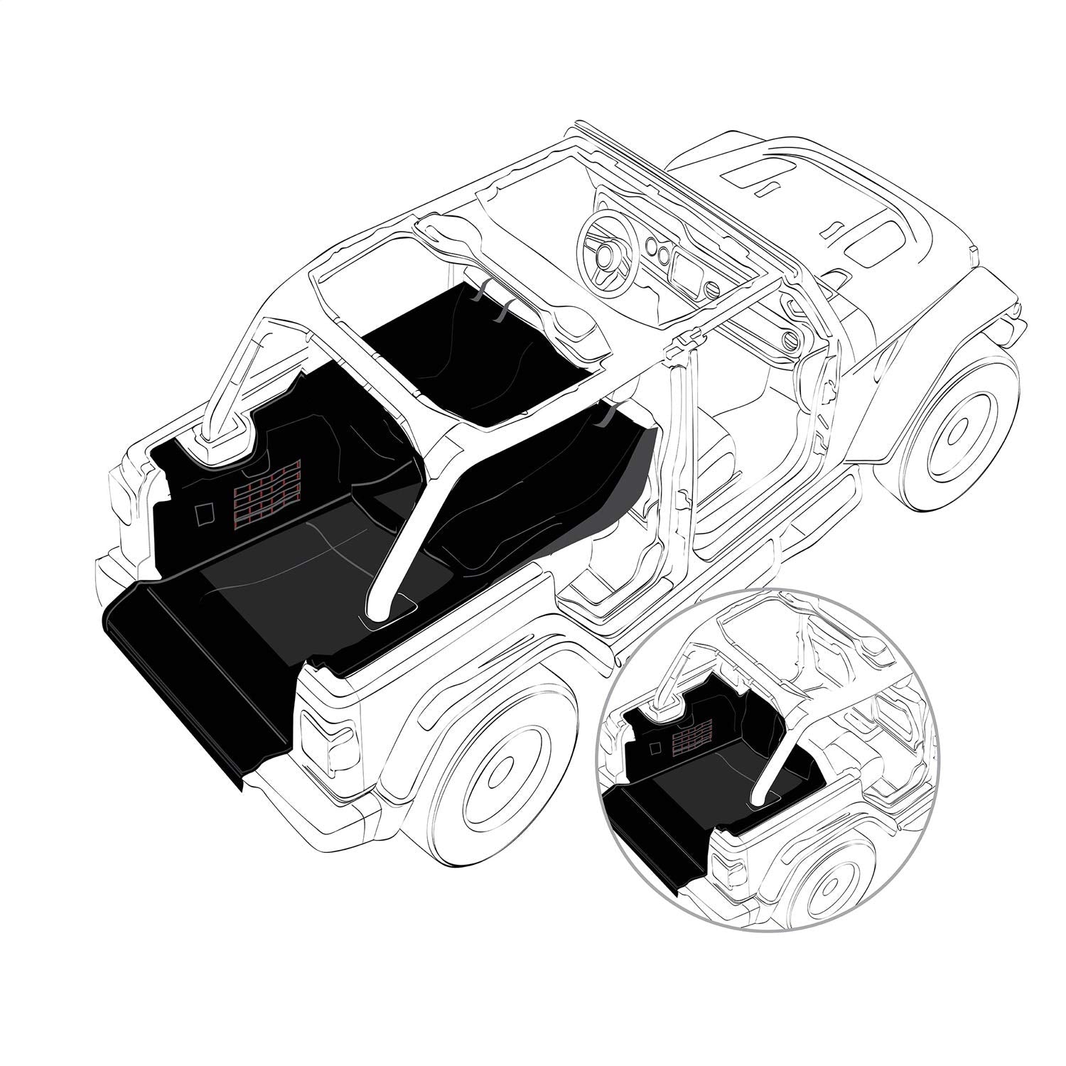 G.E.A.R. CARGO LINER BLK SmittyBilt - SB87401