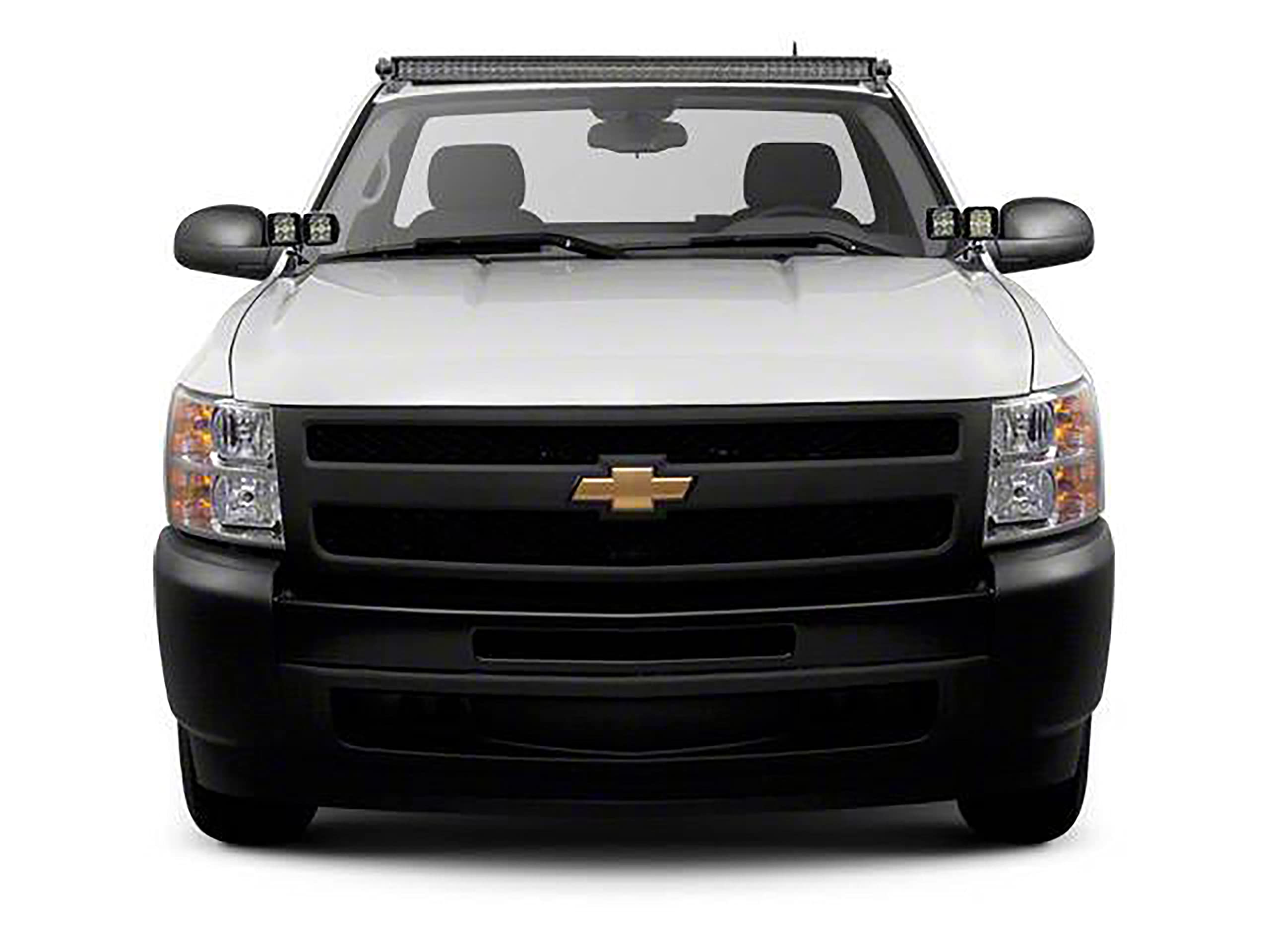 ZROADZ LED Front Roof Mounting Bracket - Compatible w/ 2007-2013 Chevrolet Silverado 1500 - to Mount (1) 50 Inch ZROADZ or similar style Curved Light Bar (Not Included) - PN #Z332051