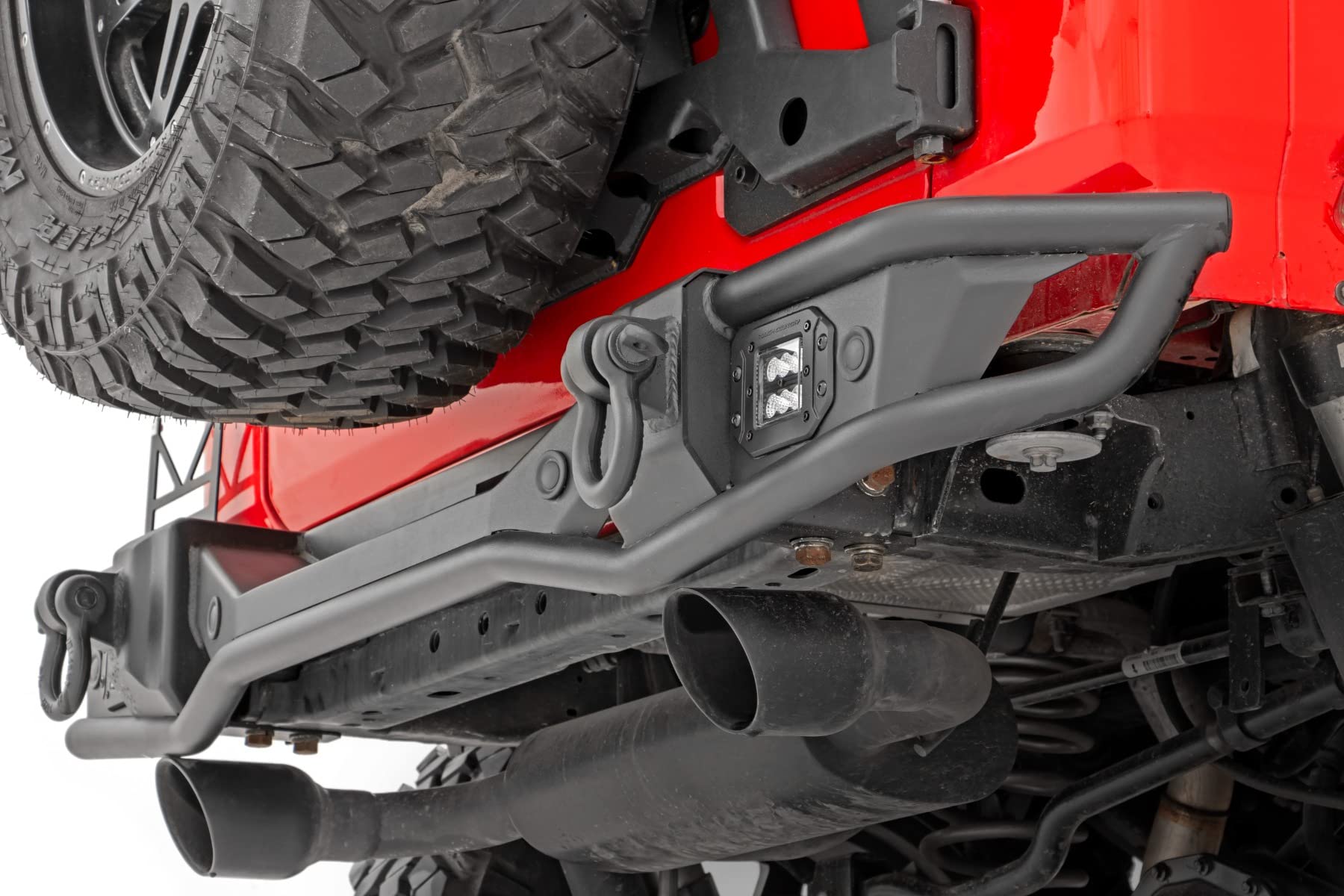 Rough Country Rear Tubular Bumper for Jeep Wrangler JL/Wrangler Unlimited (2018-2024)