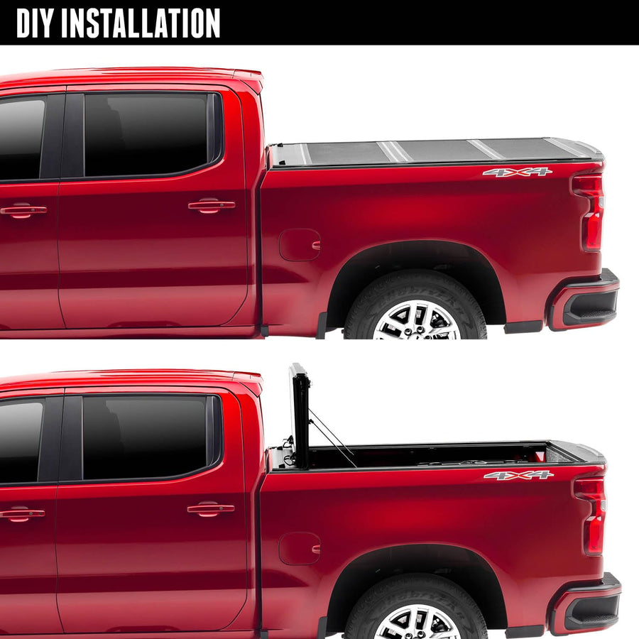UnderCover RealTruck ArmorFlex Hard Folding Truck Bed Tonneau Cover | AX32005 | Fits 2009 - 2025 Dodge Ram 1500, 2500/3500 (Classic) 8' 0" Bed (96.3")