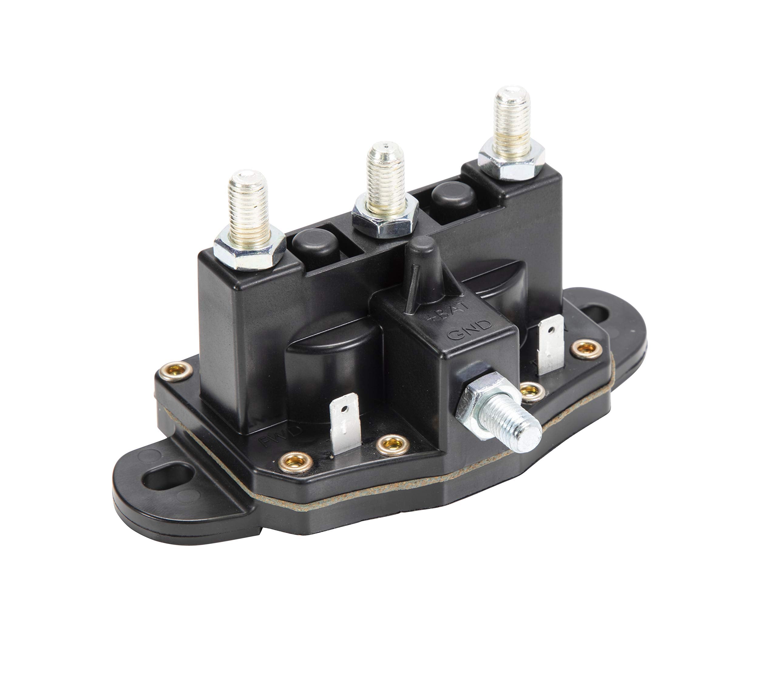 Lippert Dual-Polarity Replacement Reversing Solenoid with Silver / Bronze Alloy Posts for Hydraulic Leveling Systems and RV Slide-Outs - 118246