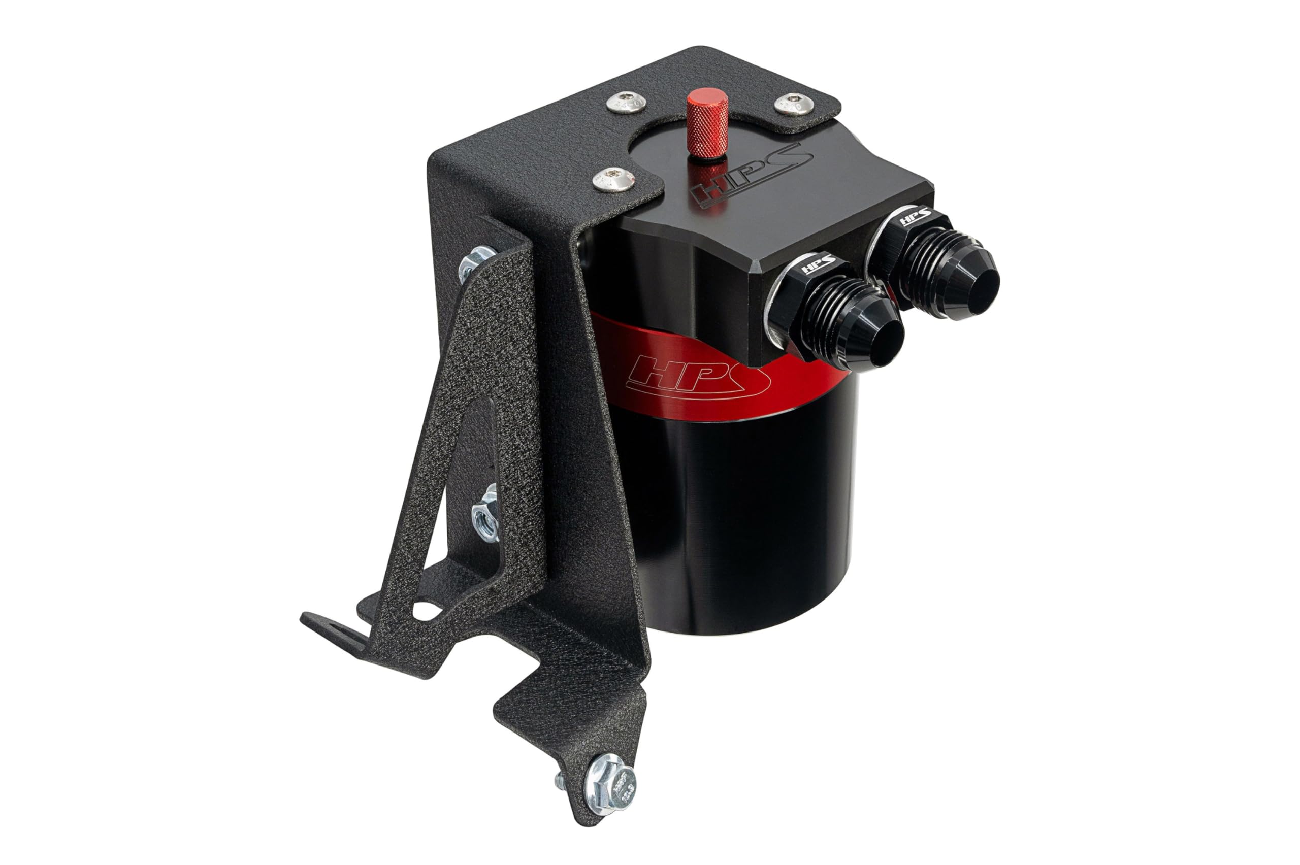 Black Aluminum HPS Oil Catch Can Kit Compatible for 2010-2023 Lexus GX460 4.6L V8, 860-005