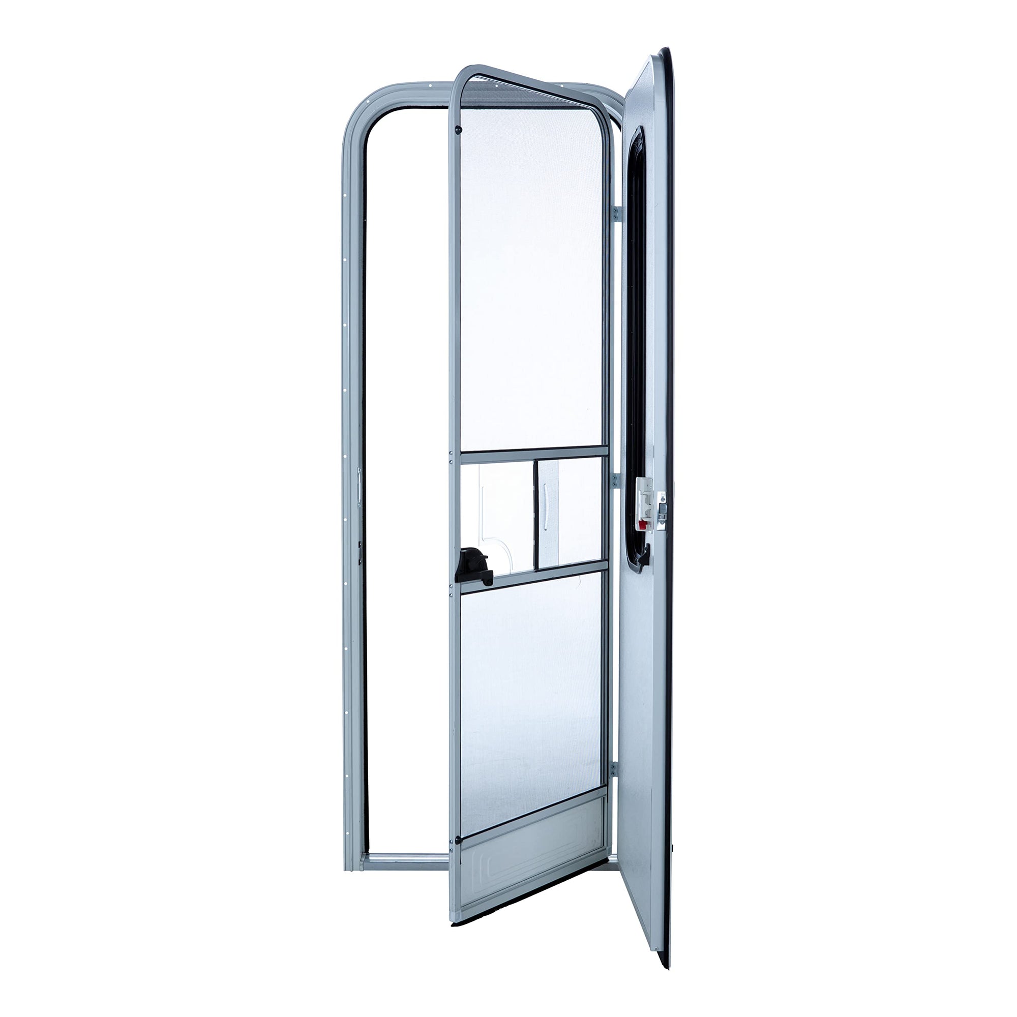 Lippert Upgraded RV Radius Entry Door with Right Hinge and Screen Door