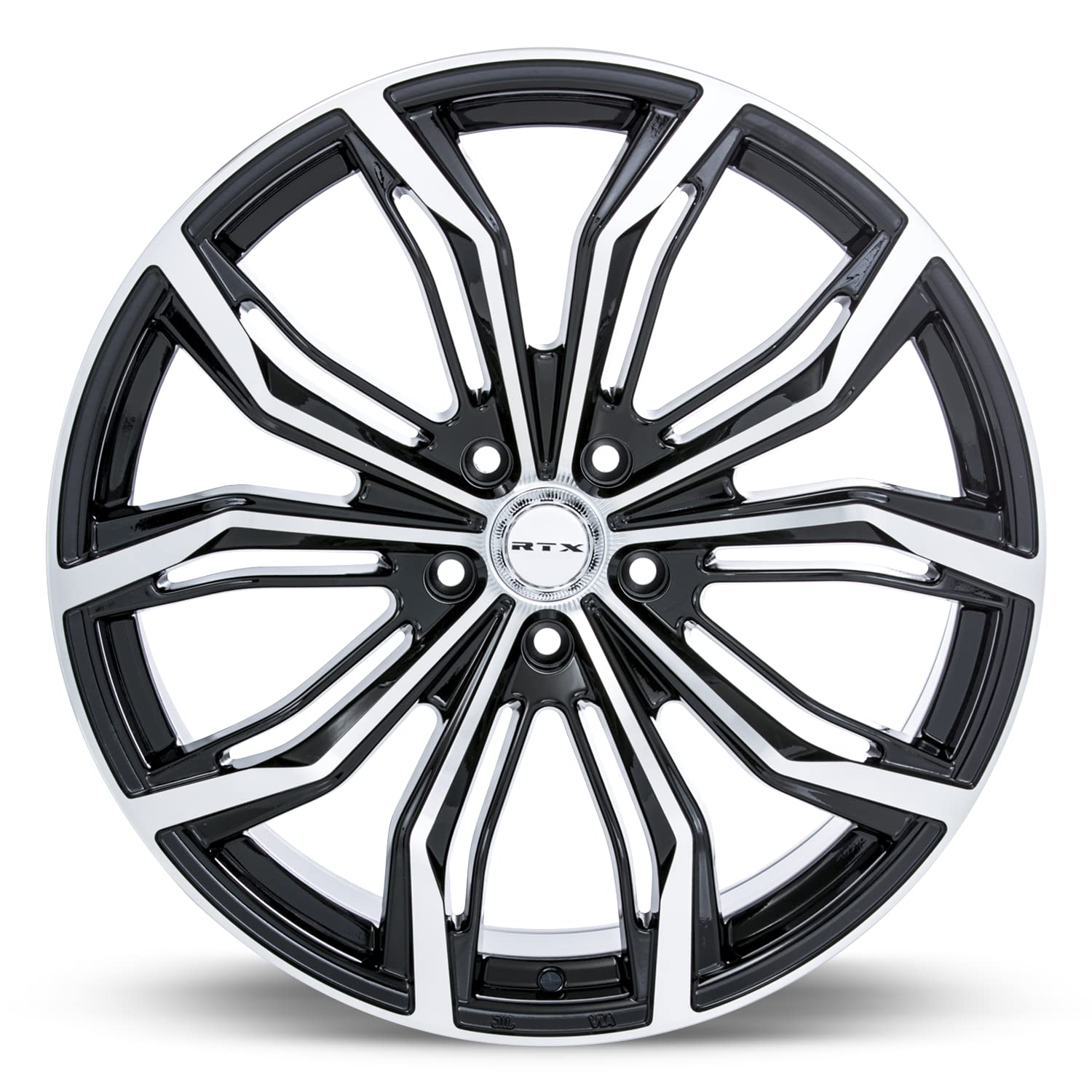 083010, RTX® Black Widow, Black Machined, 22x9.5 5x114.3 ET30 CB73.1