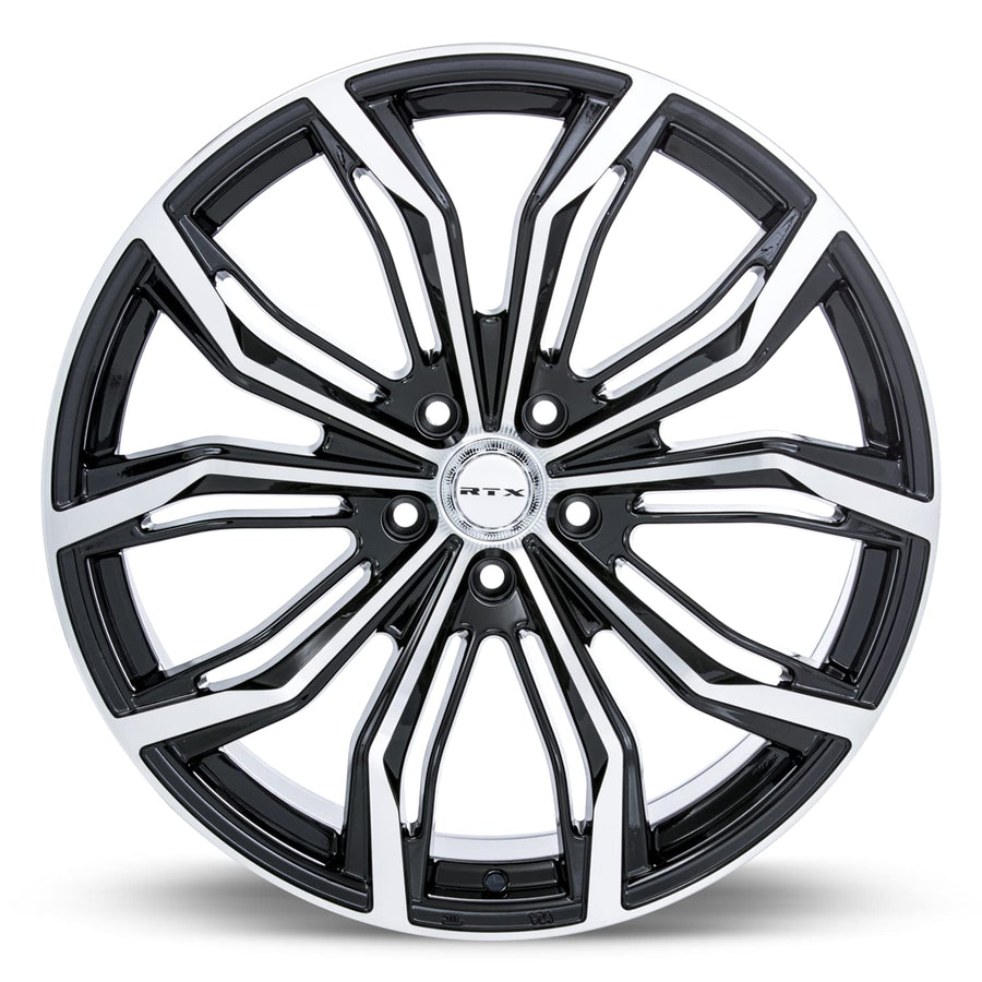 083010, RTX® Black Widow, Black Machined, 22x9.5 5x114.3 ET30 CB73.1