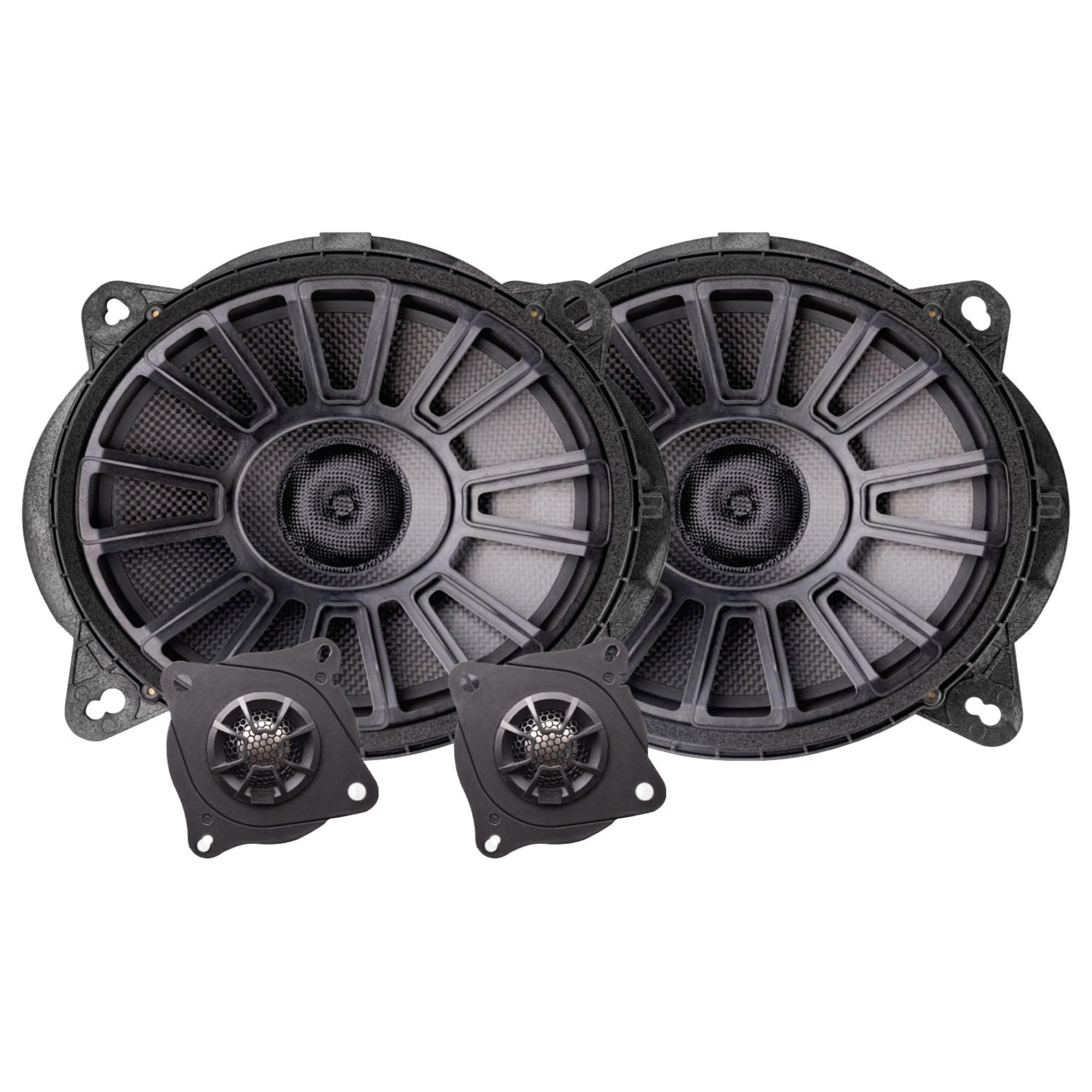 MB Quart 8x10 Inch TS1-2810 2-Way Front Factory Component Speaker System with Tweeters and Crossovers for Toyota and Lexus Vehicle Audio Upgrade