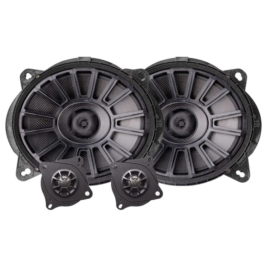 MB Quart 8x10 Inch TS1-2810 2-Way Front Factory Component Speaker System with Tweeters and Crossovers for Toyota and Lexus Vehicle Audio Upgrade
