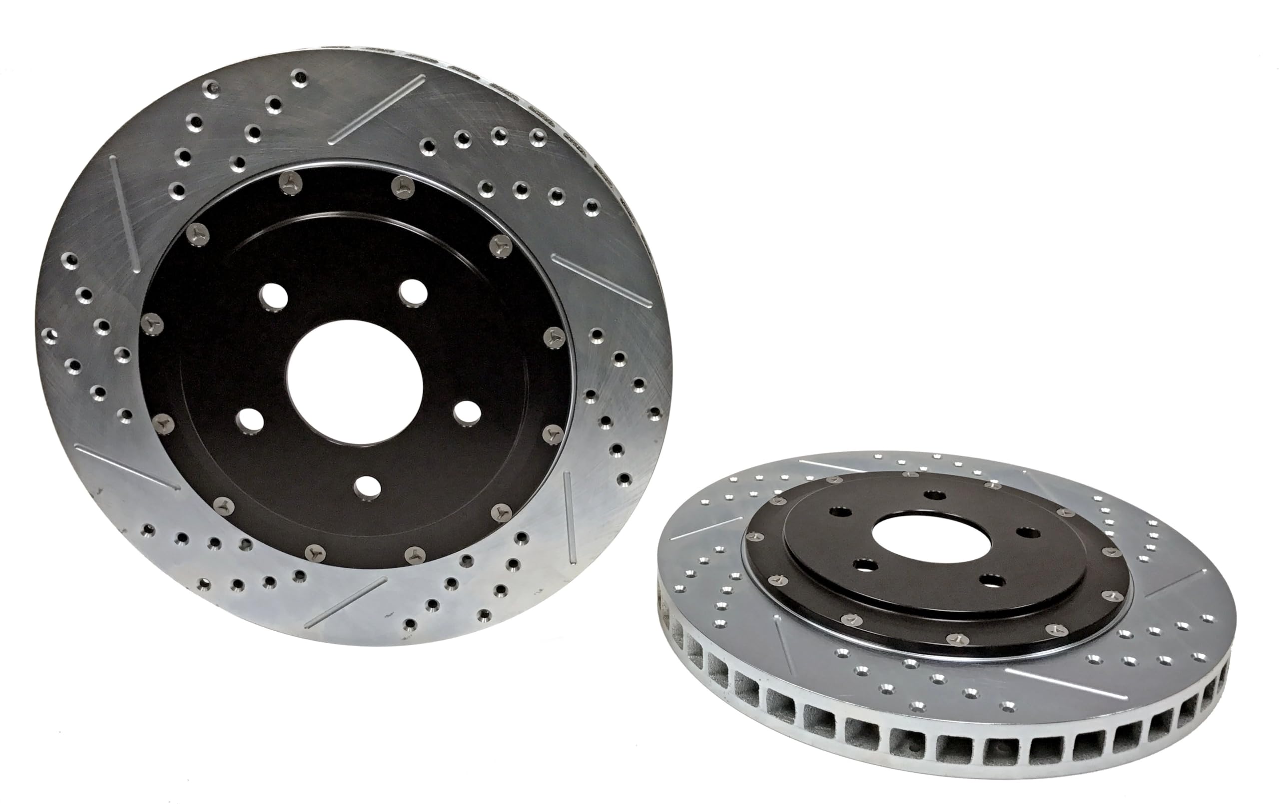 Baer Standard 2301052 Drilled/Slotted - ES+, Slot, Drill, Zinc EradiSpeed Two Piece Brake Rotor