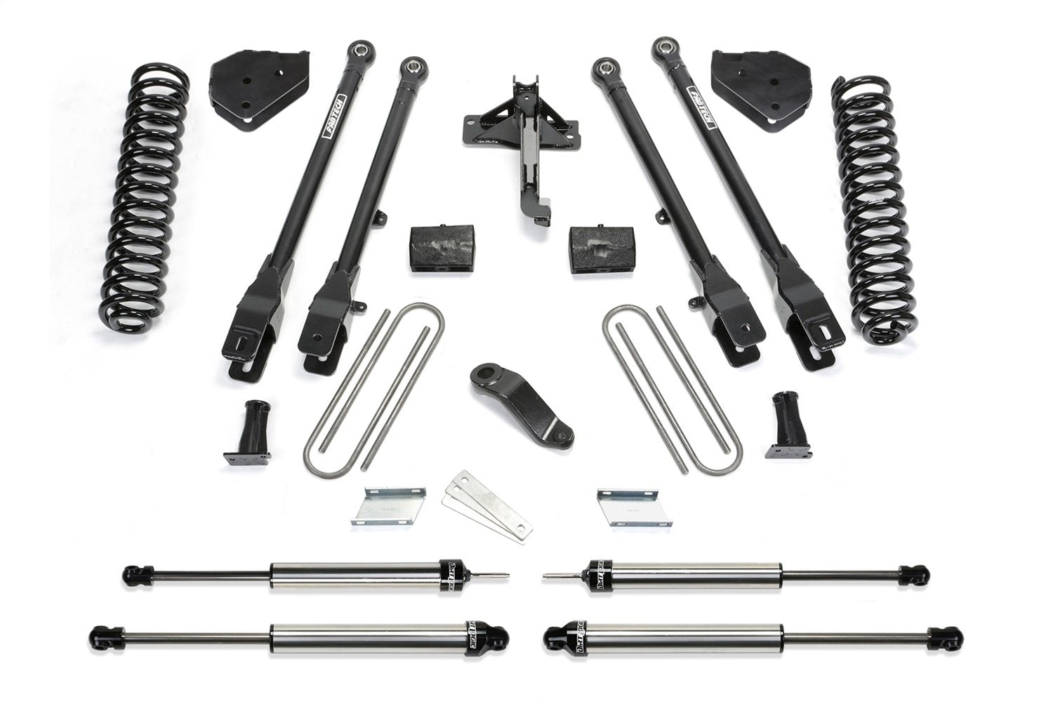 Fabtech 4 Link Lift System K2254DL 4 in. Lift Incl. 2.25 Dirt Logic Shocks