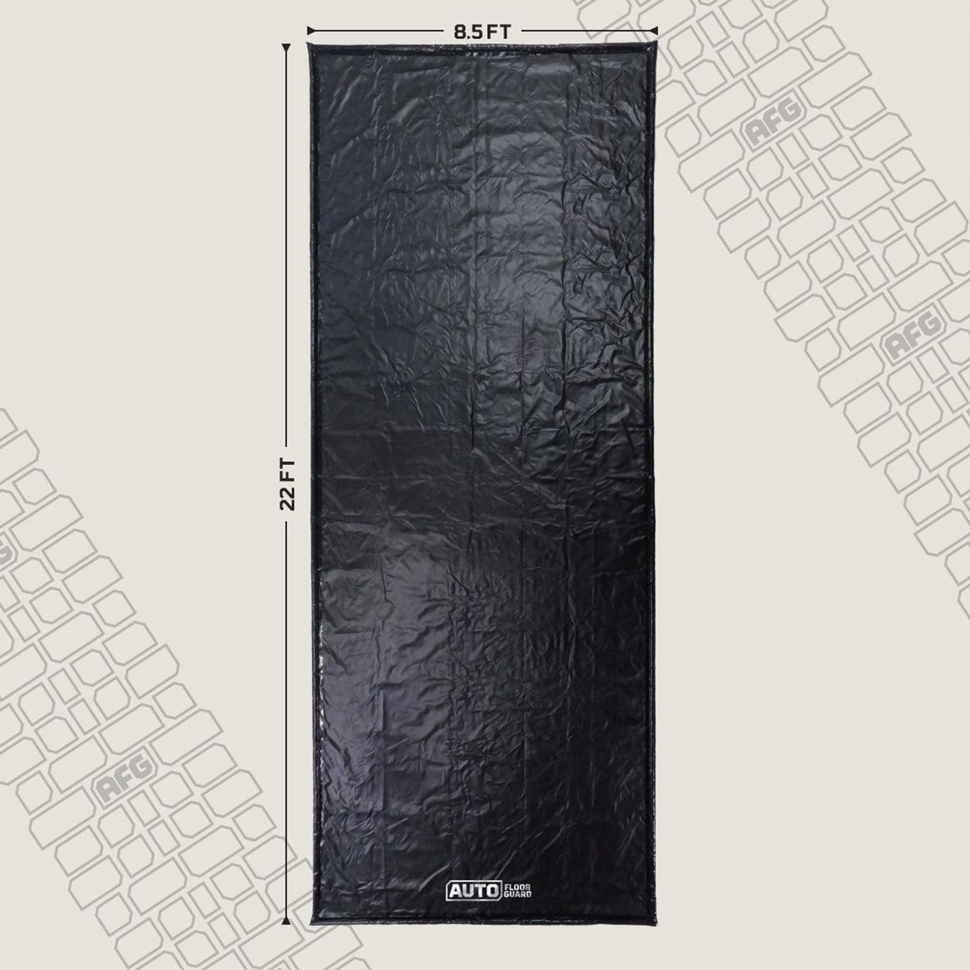 Heavy-Duty AutoFloorGuard Garage Containment Floor Mat for Extra-Large Vehicles, 8’6″x22′