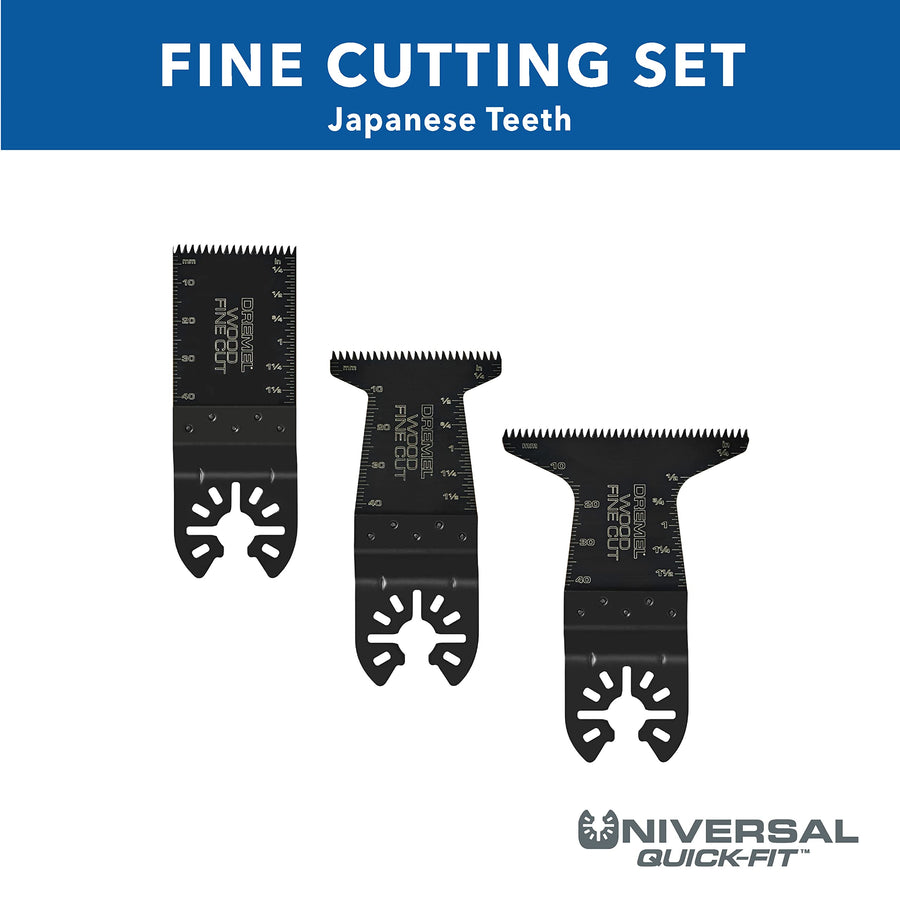 Dremel Universal MM479 Quick Fit Oscillating Wood Fine Cut Blade Kit (3-Piece)