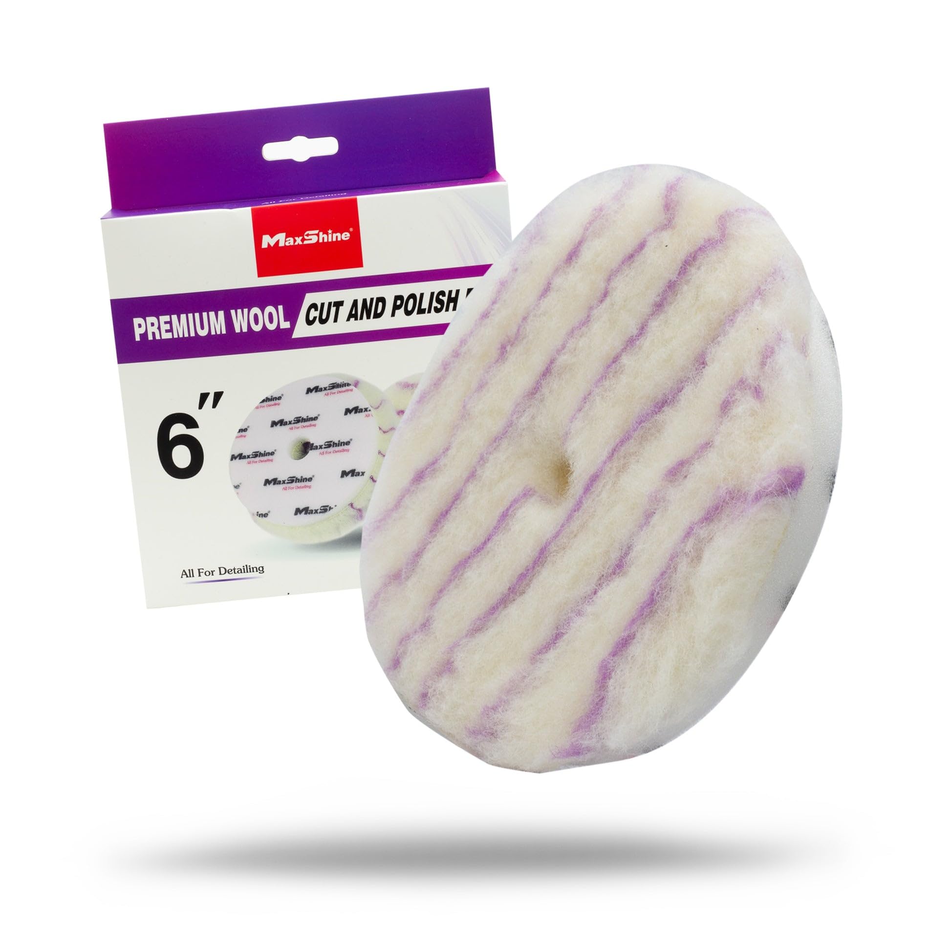 5 inches MaxShine Premium Wool Cutting Pad