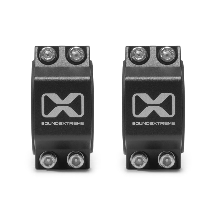 LED Whip Light Mounting Bracket SoundExtreme SE V8 2PC Heavy Duty Aluminum 360 Degree Rotation for 1.75-inch to 2-inch Roll Cage Bar Applications (Set of 2)